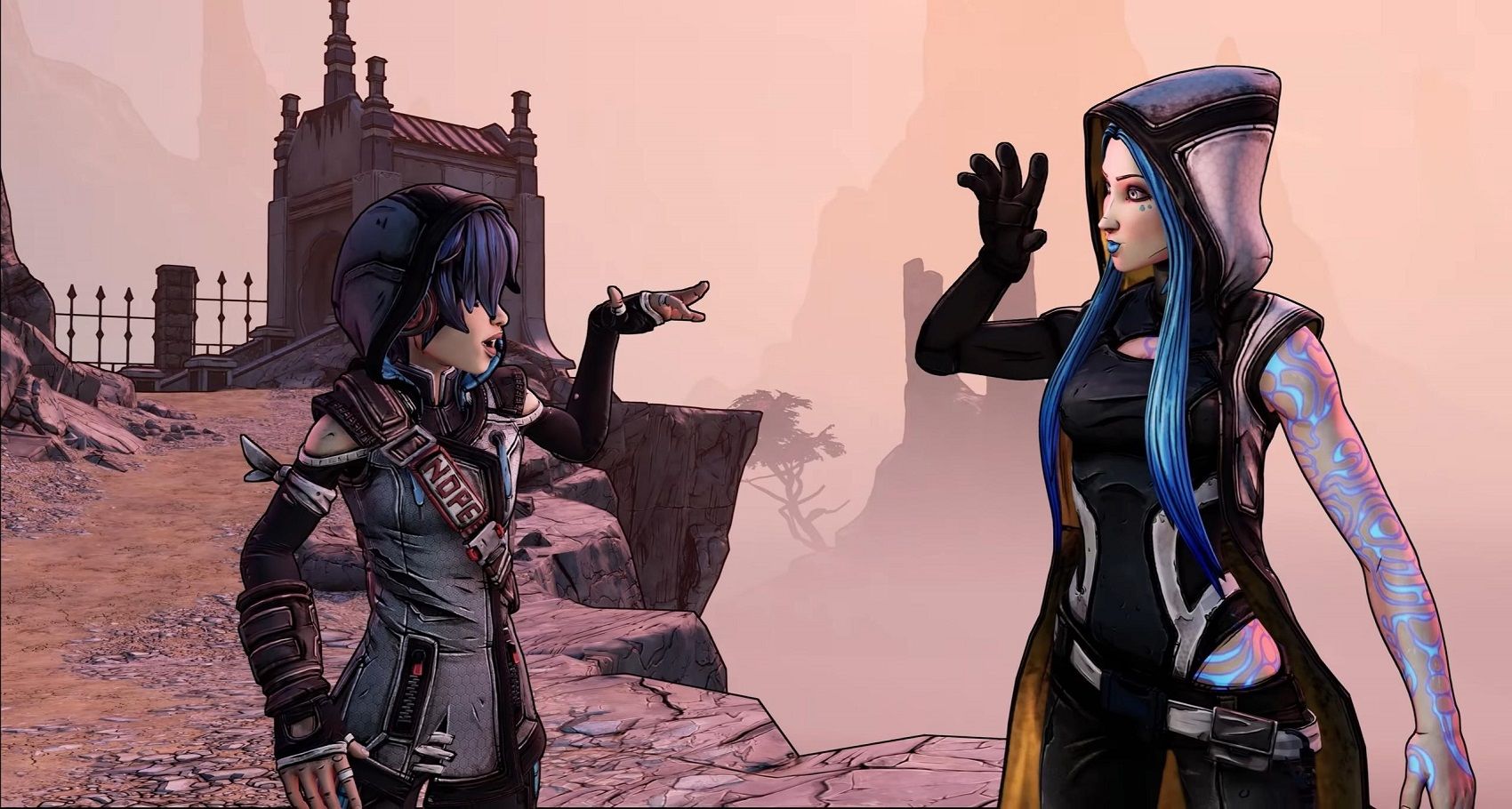 Borderlands 3 ava and maya fist bump explosion