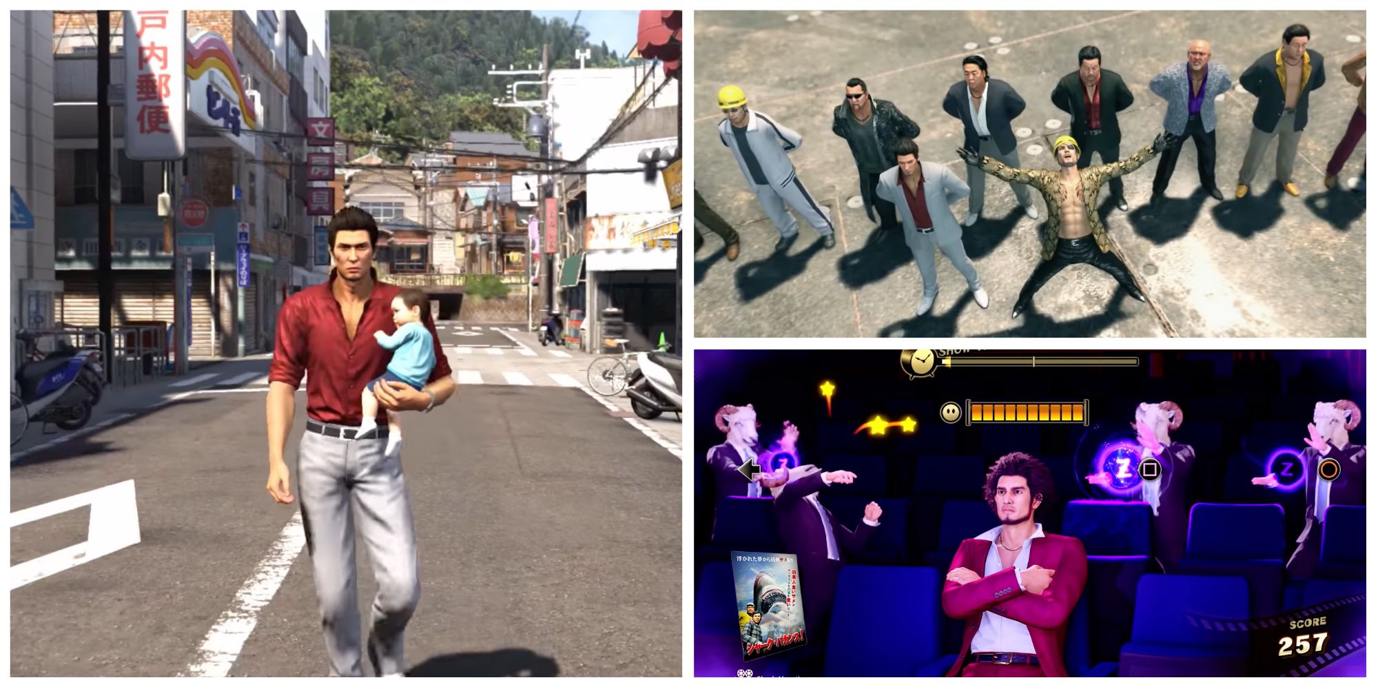 Cover Image for 10 Strangest Yakuza Minigames Featuring Kiryu Kazuma and Haruto from Yakuza 6 The Song of Life, Goro Majima from Yakuza Kiwami 2, and Ichiban Kasuga from Yakuza Like a Dragon