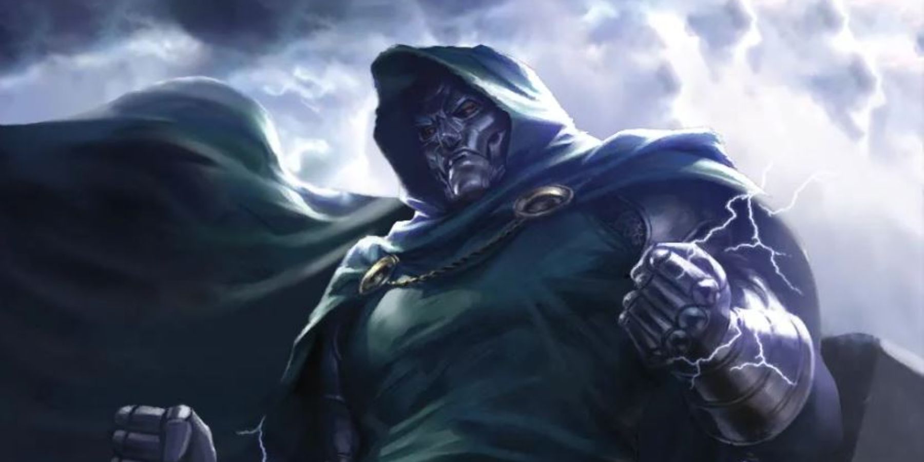 Doctor Doom observing menacingly