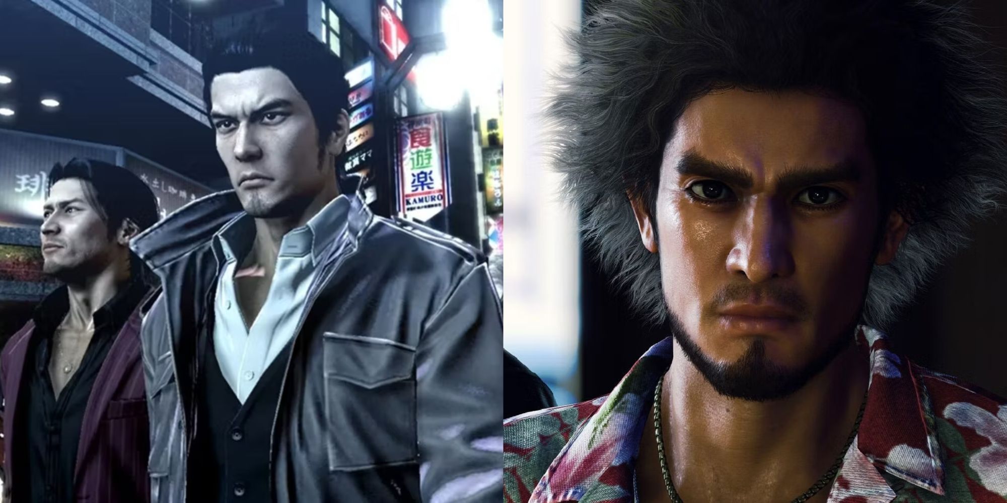 Year Of Every Yakuza Game Featured Split Image Yakuza 5 and Yakuza Infinite Wealth