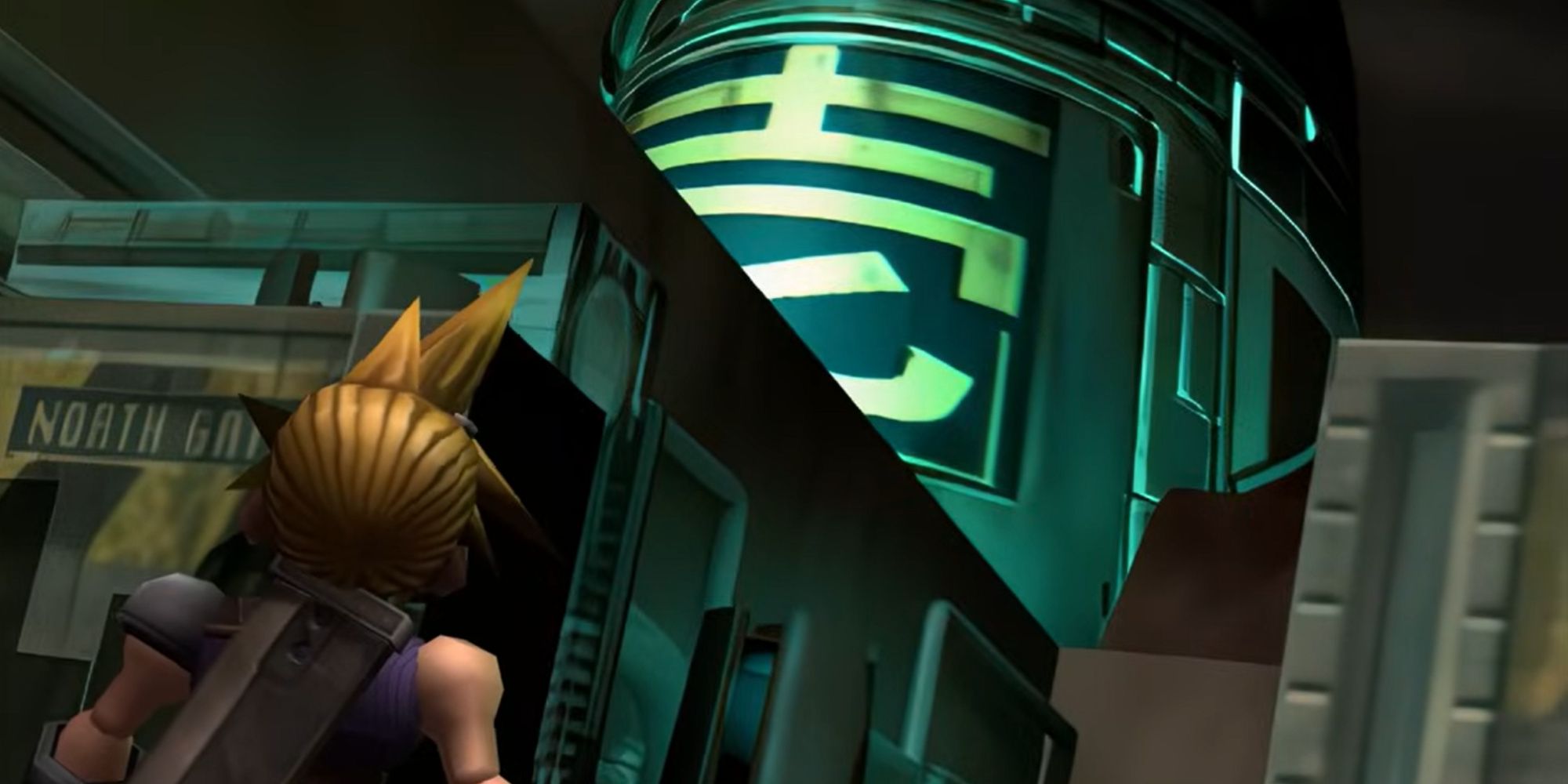 Original Final Fantasy 7, Cloud standing in front of the Mako Reactor