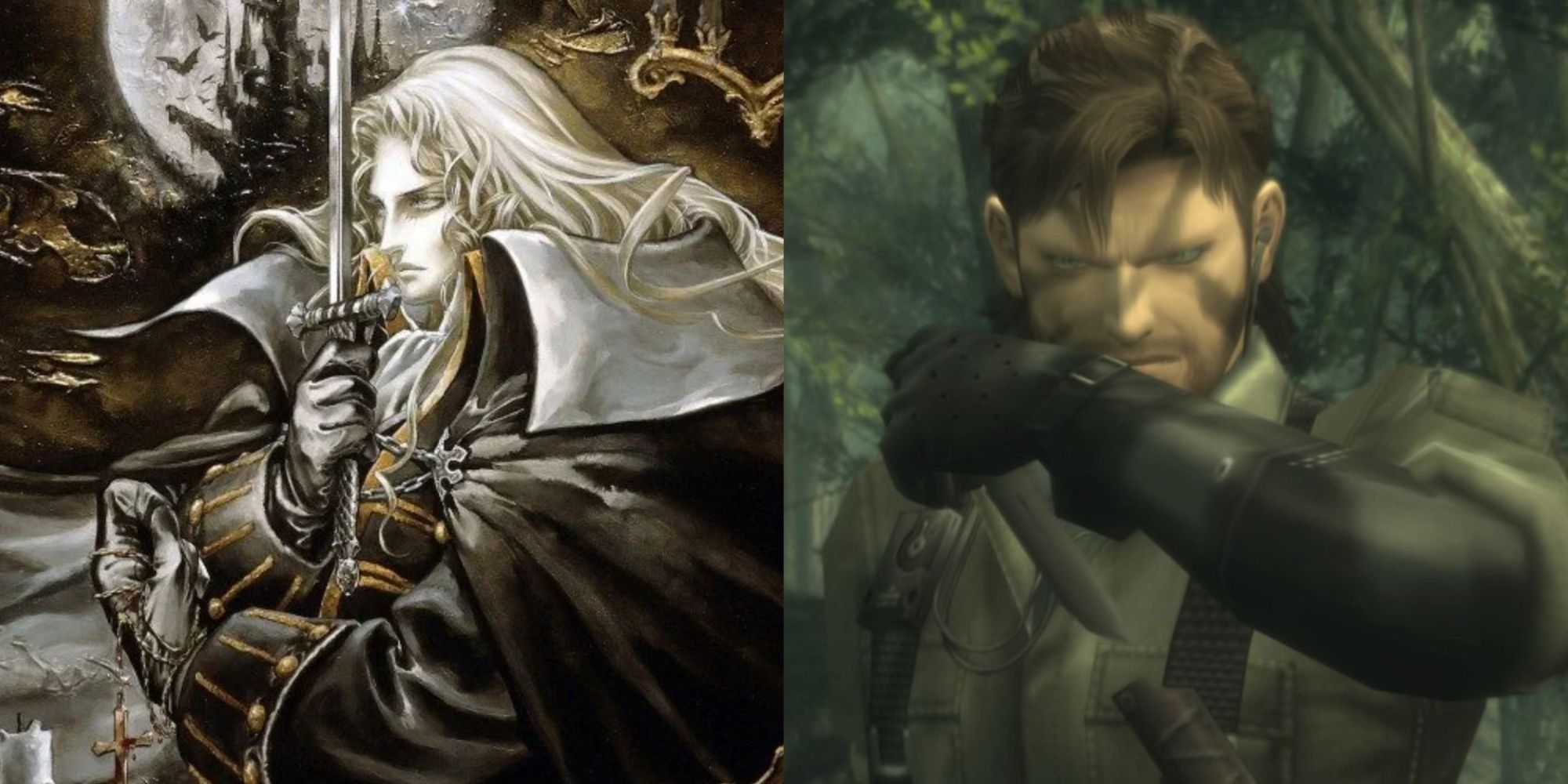 Bets Konami Games Featured Split Image Castlevania and Metal Gear Solid 3