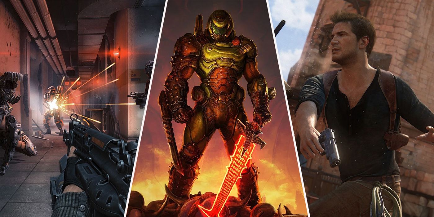 Doom, Uncharted, Wolfenstein