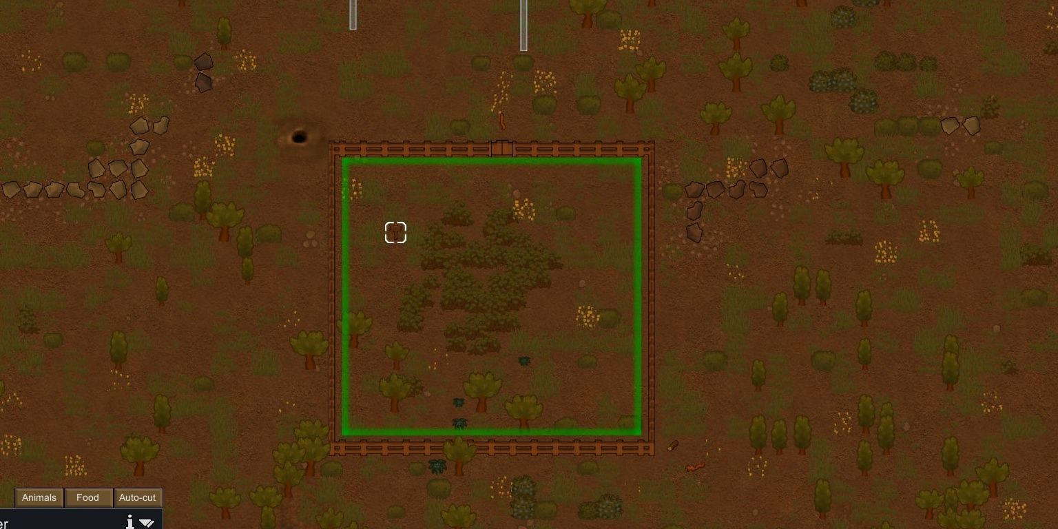 Animal pen marker in Rimworld