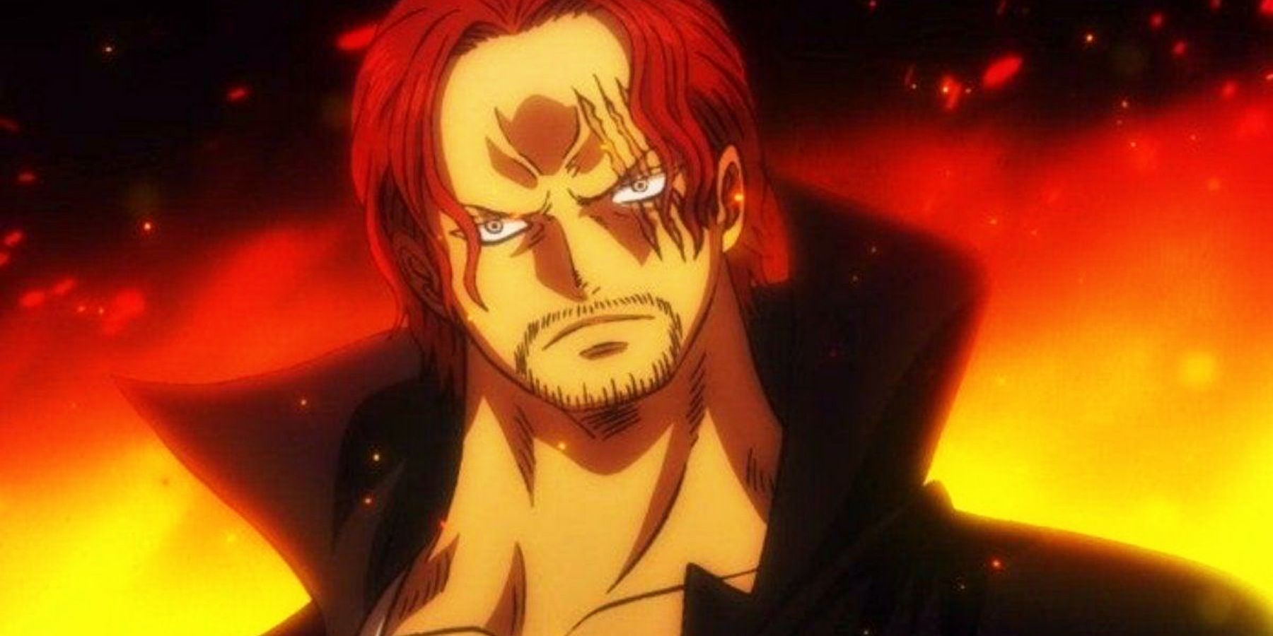 Shanks Looking Intimidating In One Piece