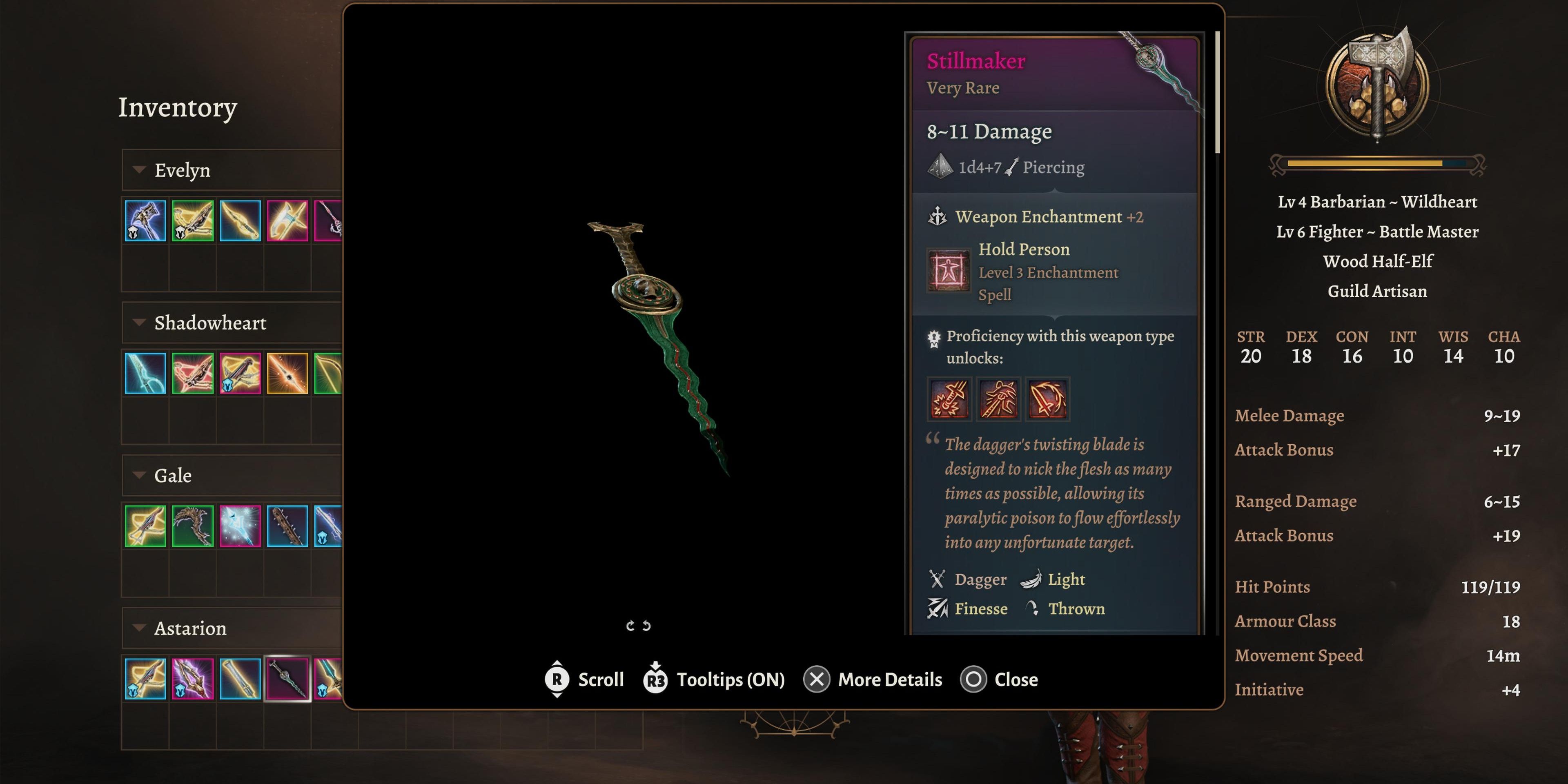 stillmaker dagger