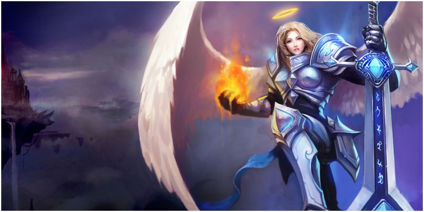league of Legends - Silver Kayle's Chinese Splash Art.