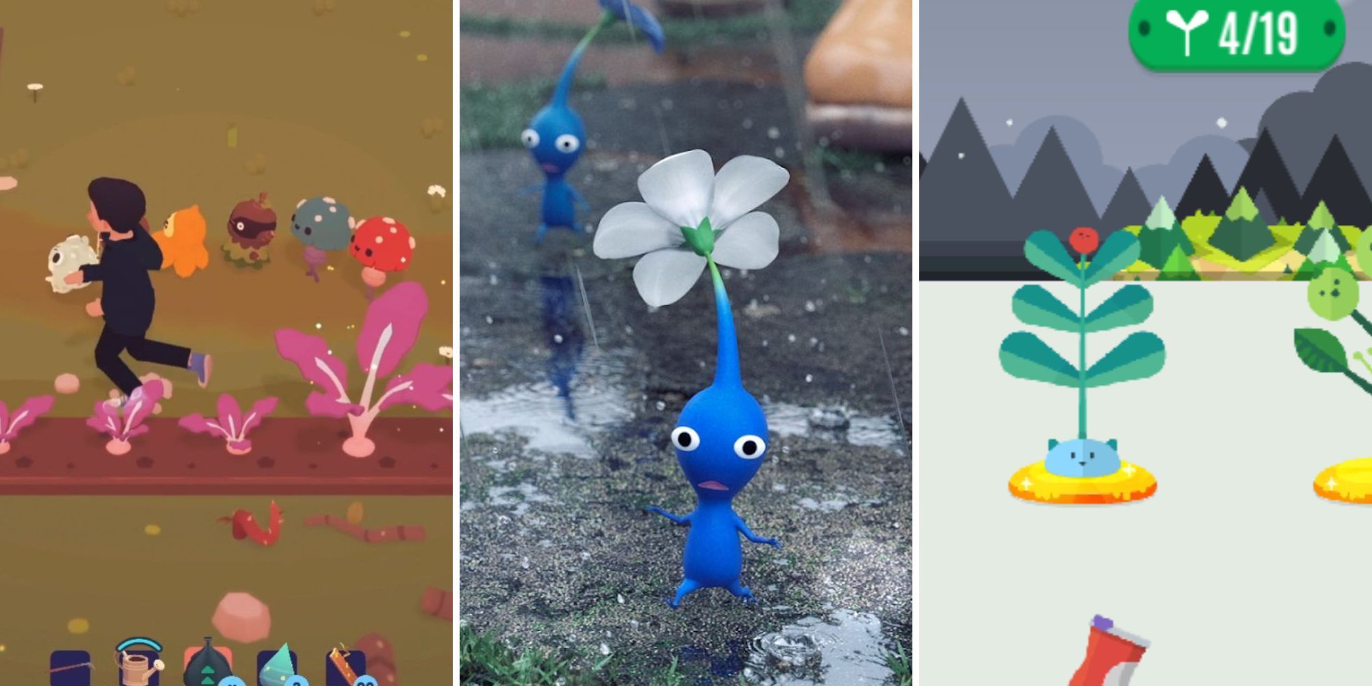 Ooblets, Pikmin Bloom, Pocket Plants