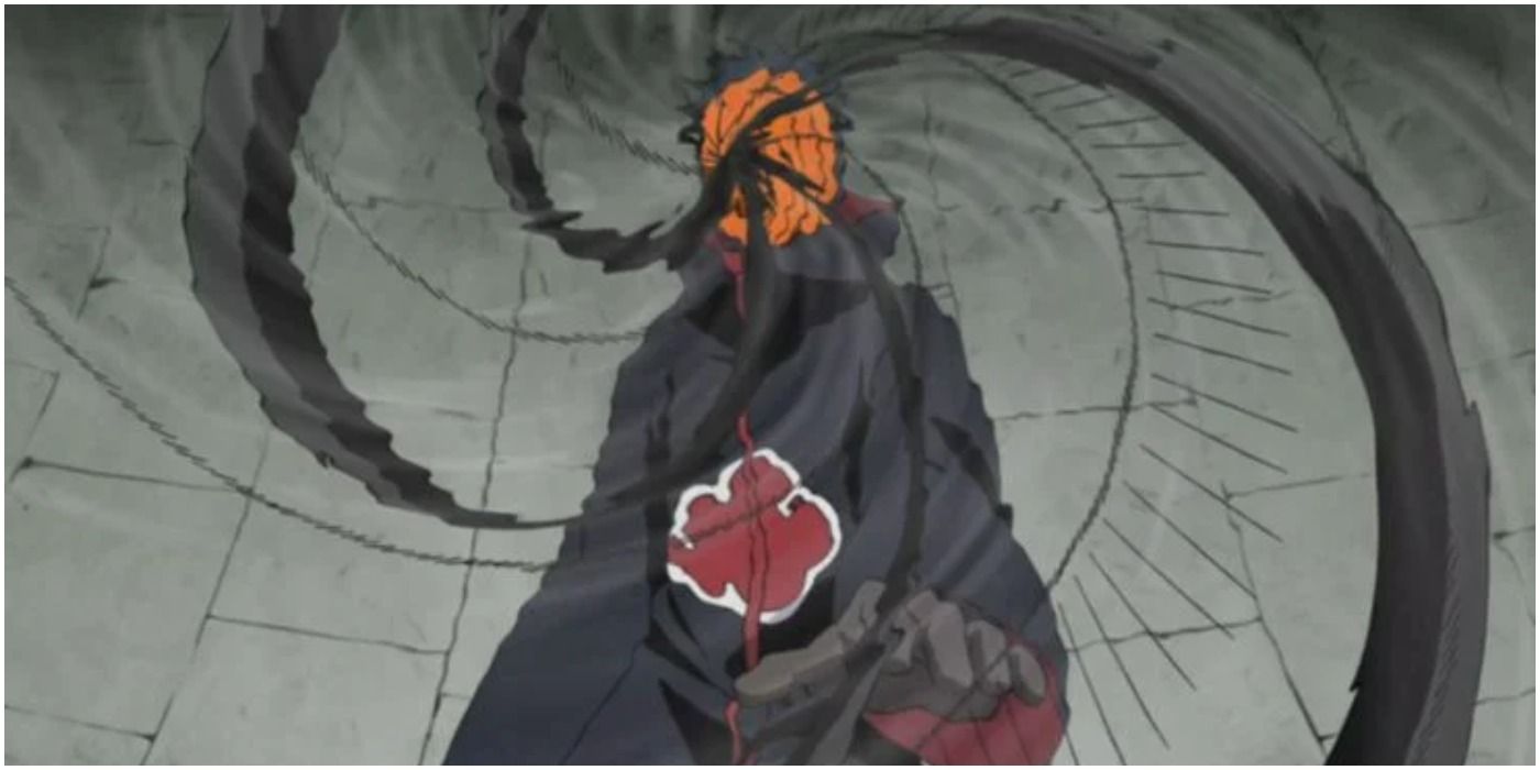 Obito Capturing Someone With Kamui