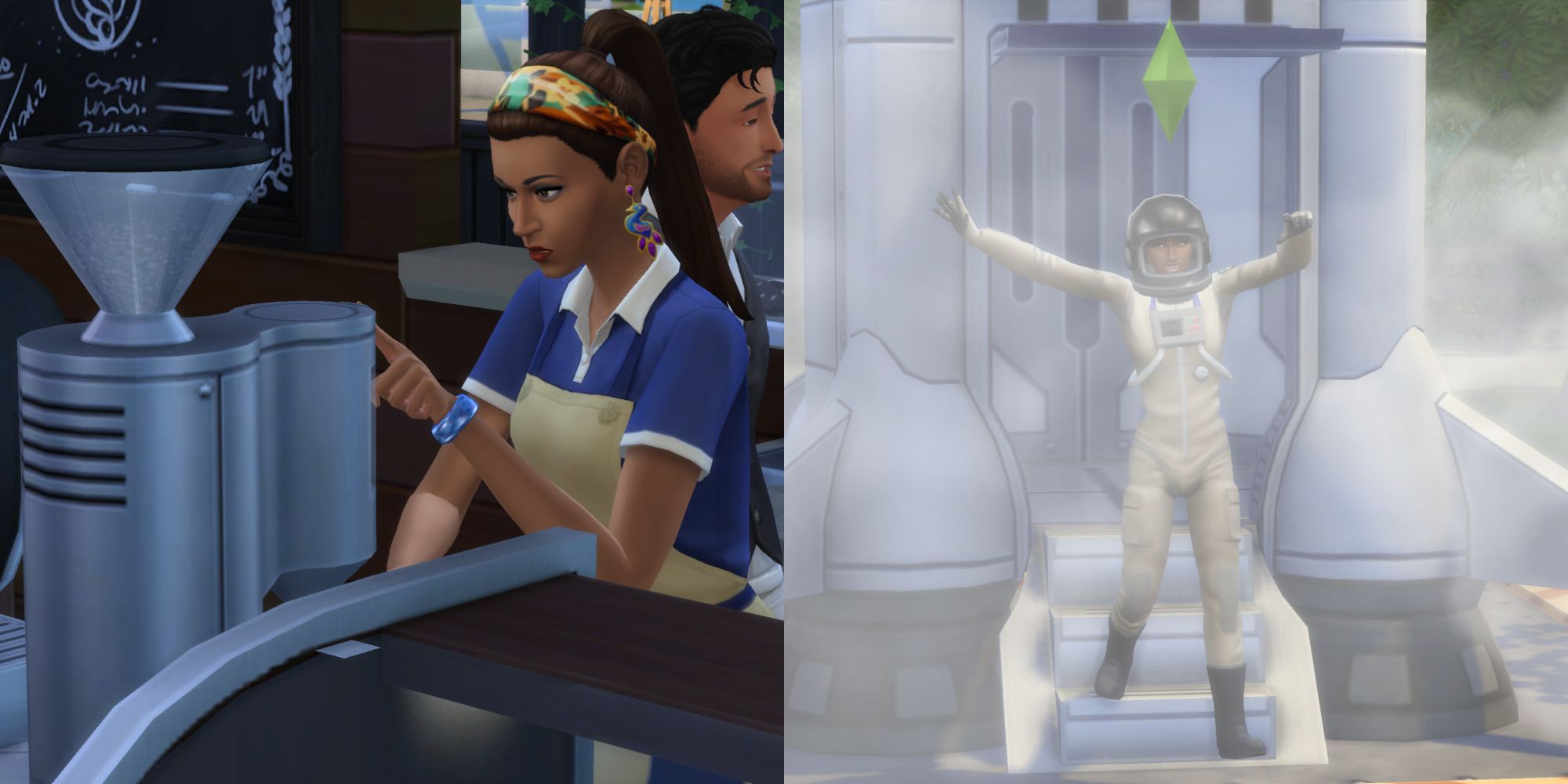 The Turbo Careers Mod Pack allows players to travel to work with their Sims in their careers, take Penny Pizzaz for example, who is going to work as a barista and an astronaut.