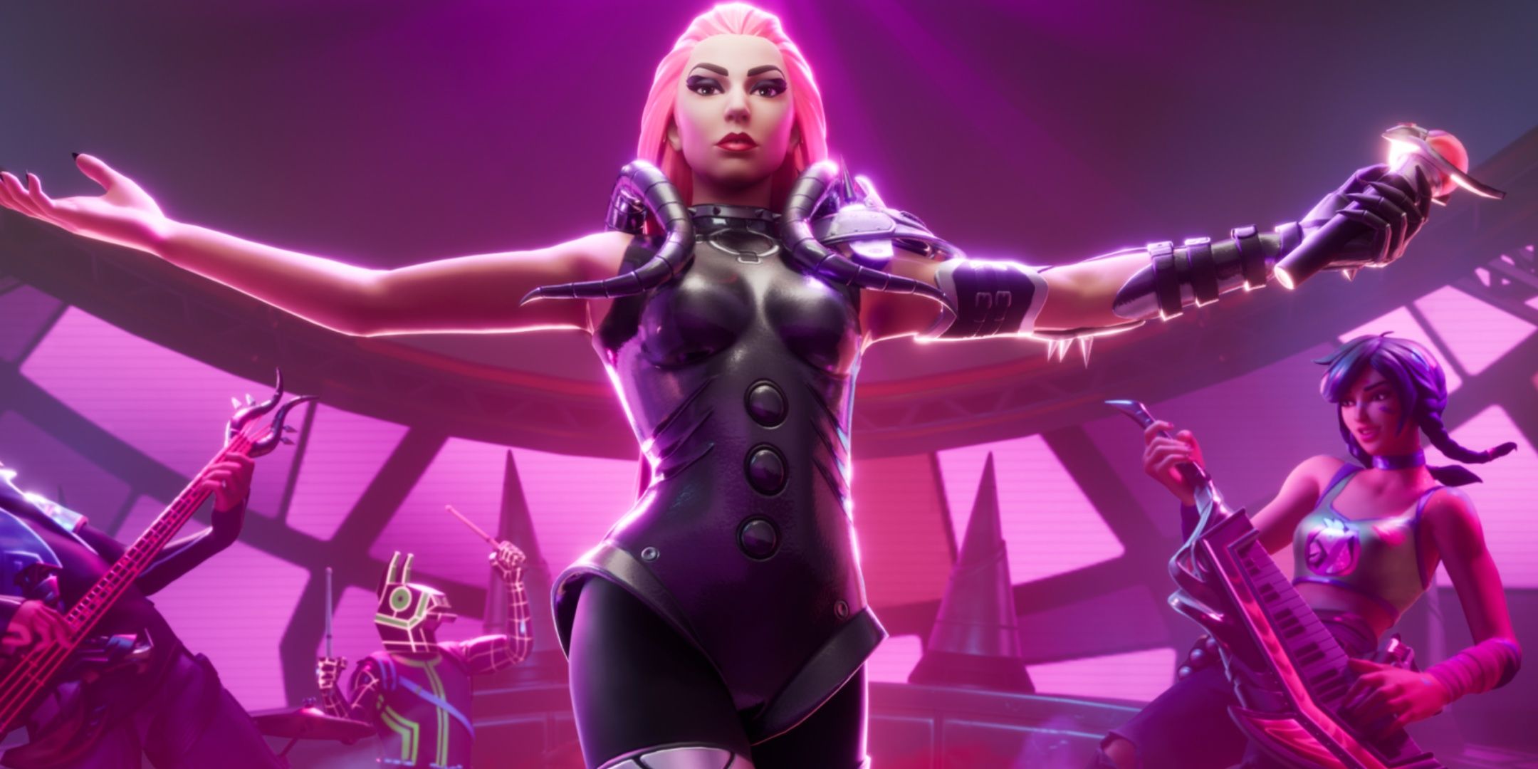 Fortnite Lady Gaga as she appears in her loading screen.