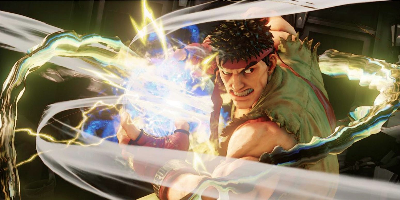 Ryu powering up his Hadouken