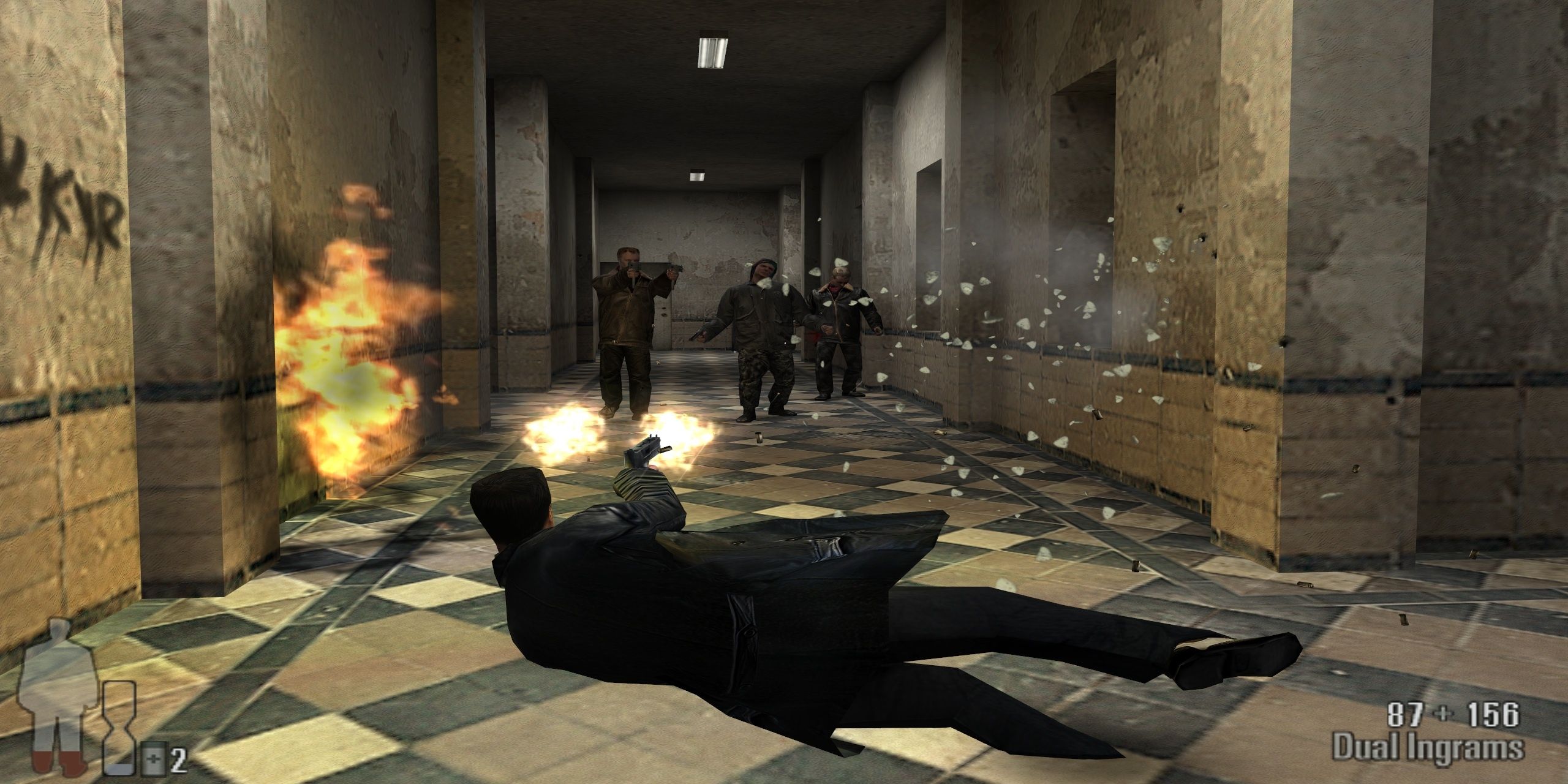 max payne shooting at three guys