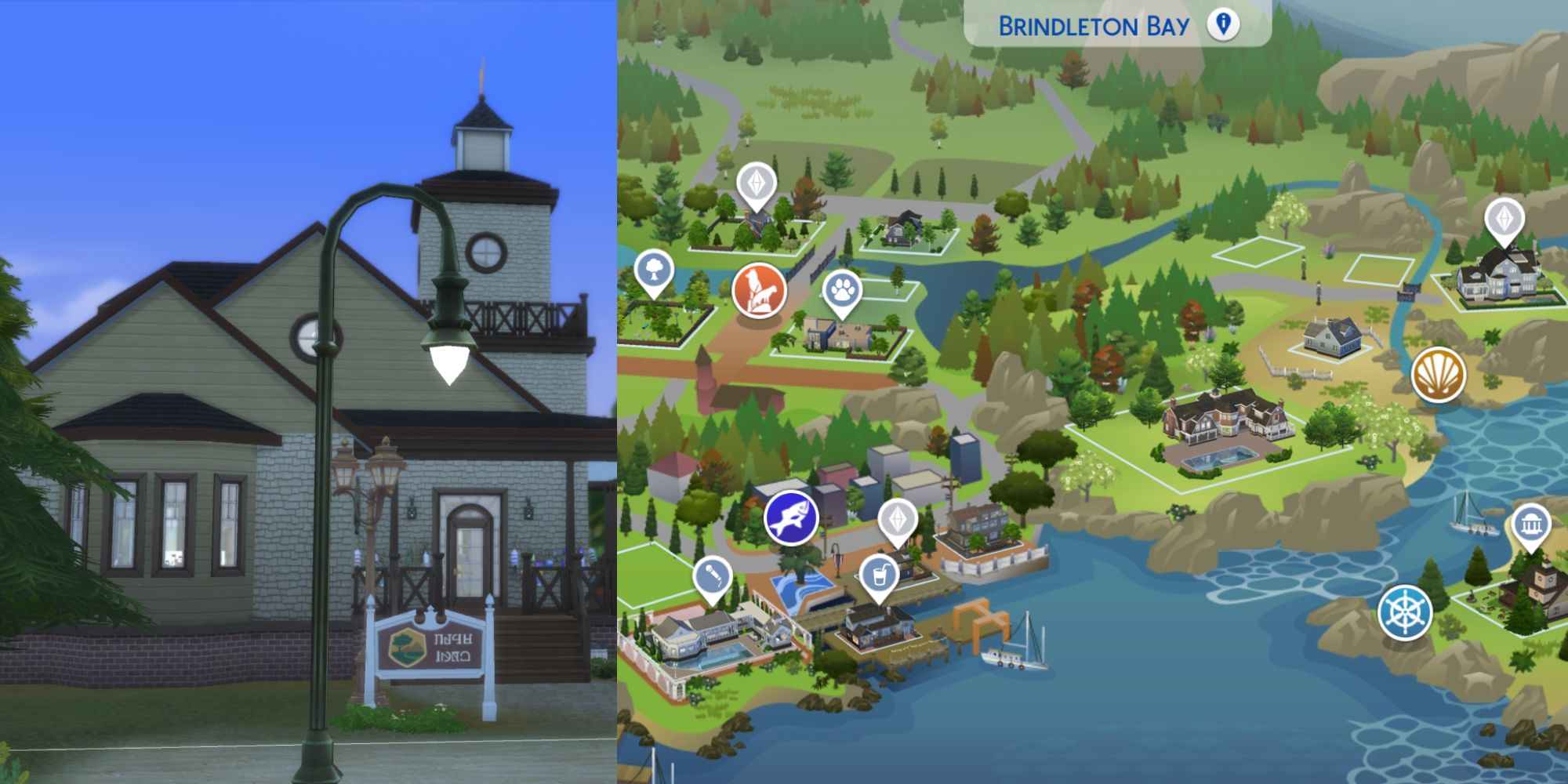 Brindleton Bay, from the Cats & Dogs expansion, is a popular place for builders to experiment with the Cape Cod style.