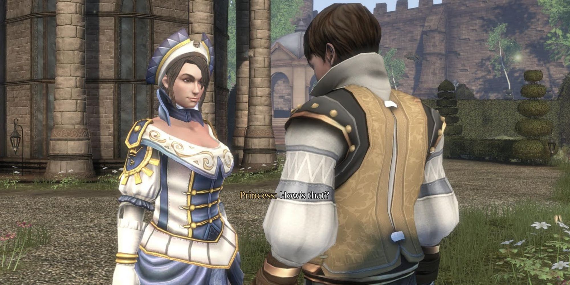 The princess and Elliot from Fable 3