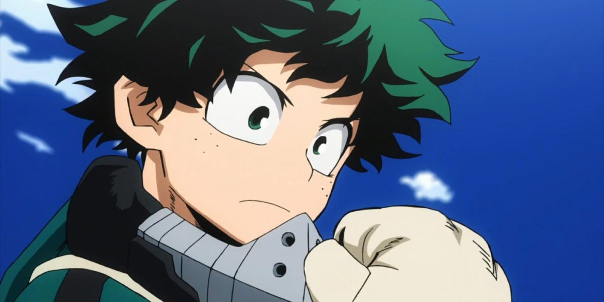 Izuku Midoriya in My Hero Academia.