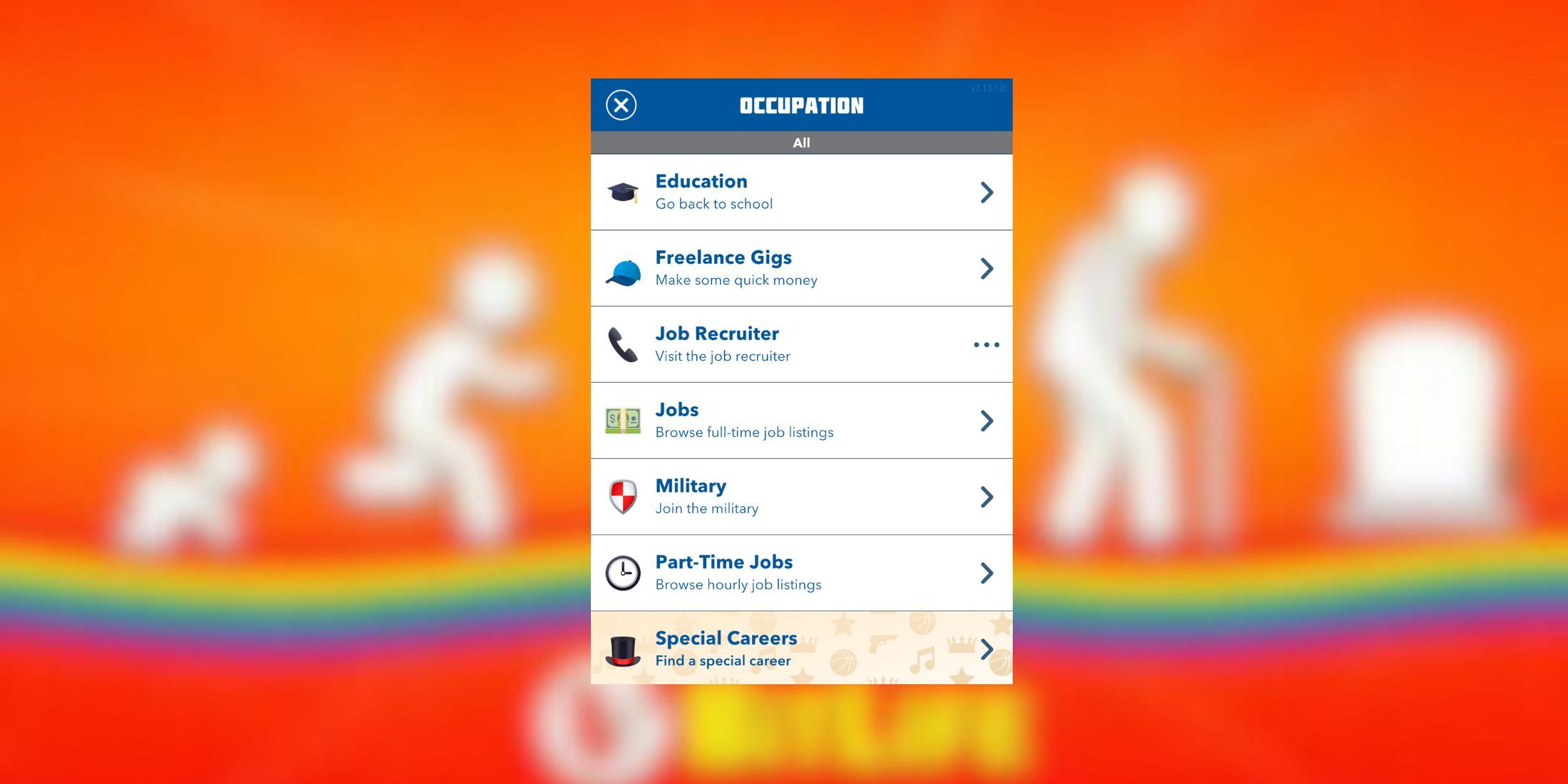 occupations bitlife