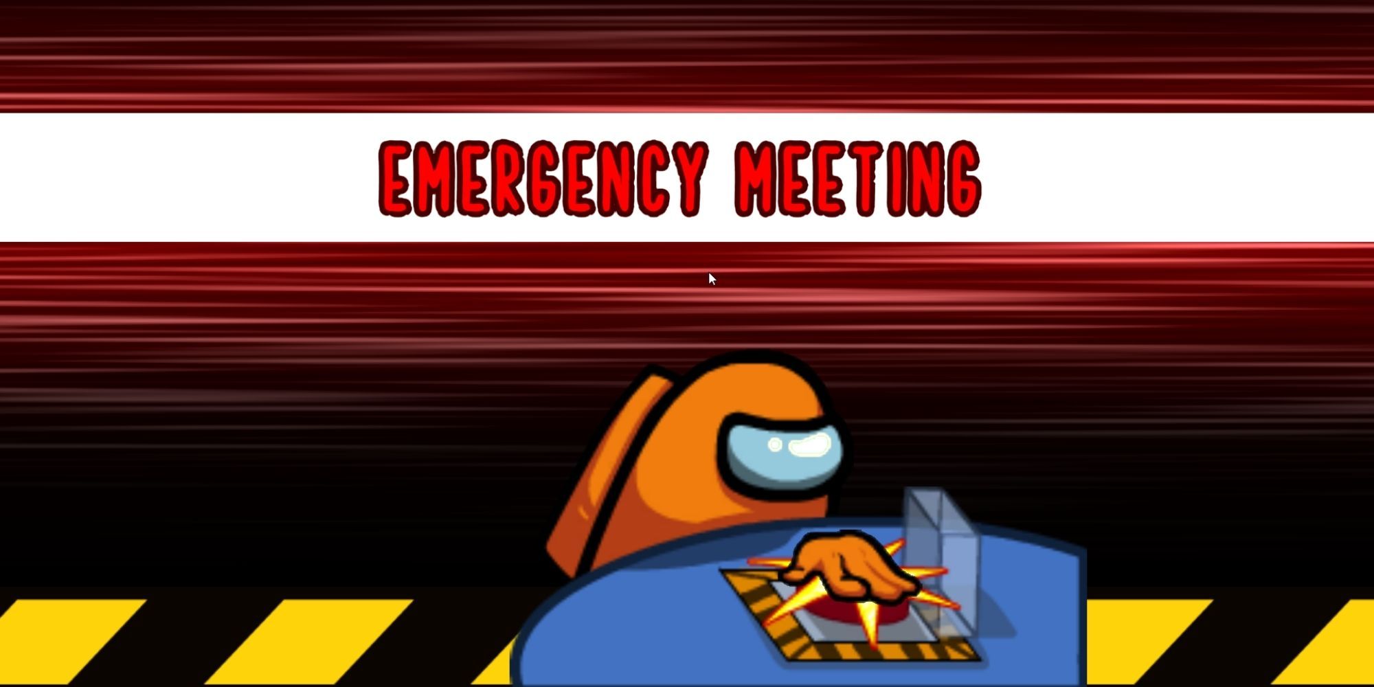 Among Us screenshot of crewmate calling an emergency meeting.