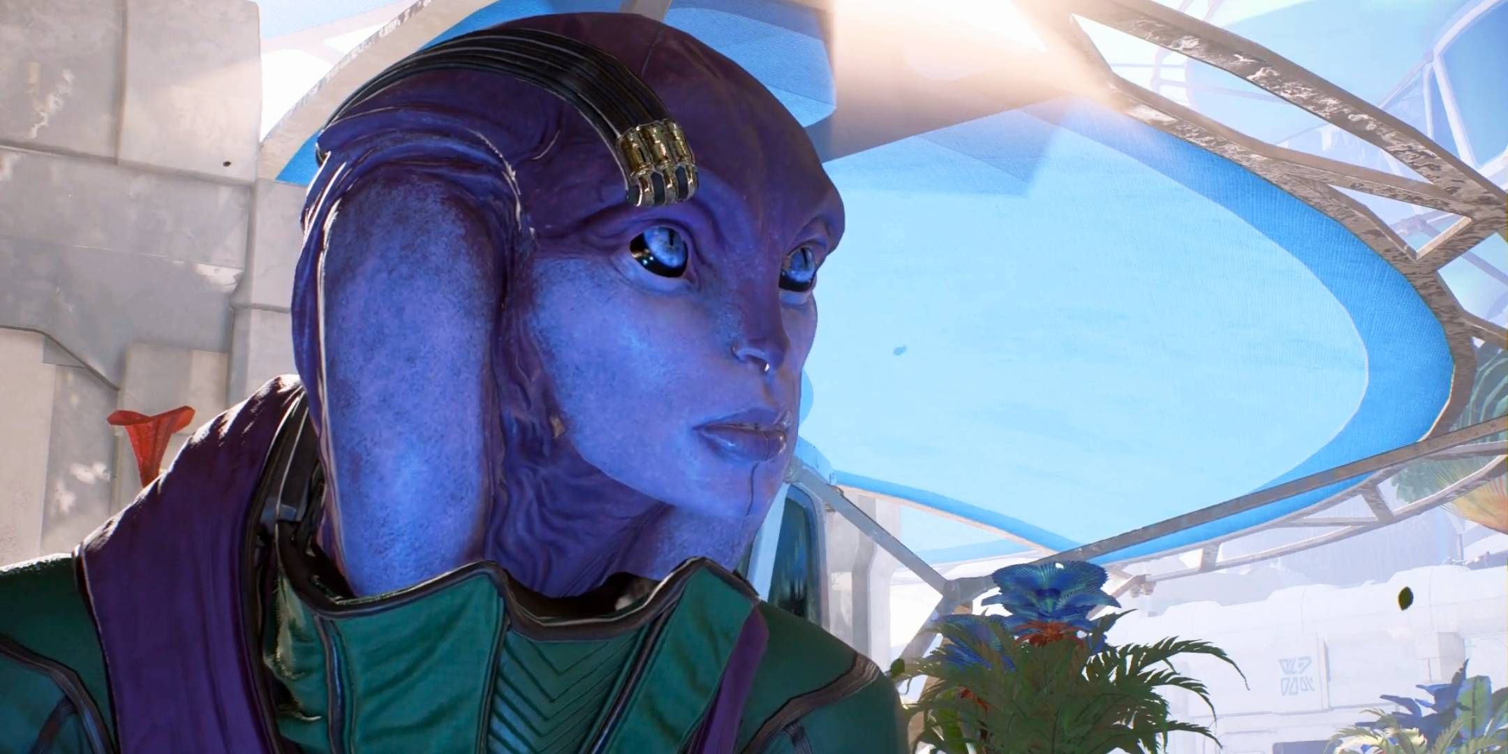 Avela Kjar on the planet Aya in Mass Effect: Andromeda.