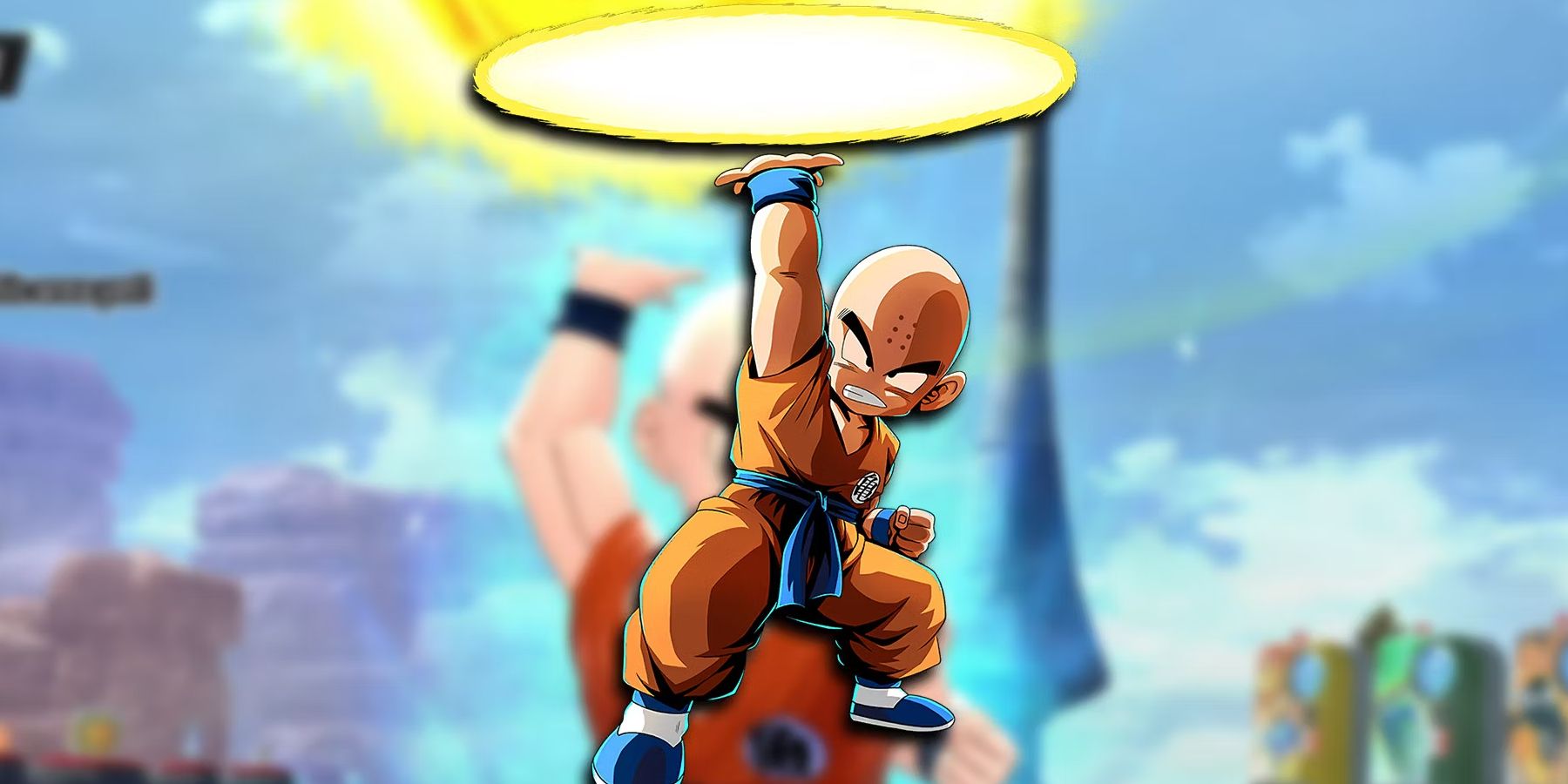  Krillin Using Destructo Disc 2