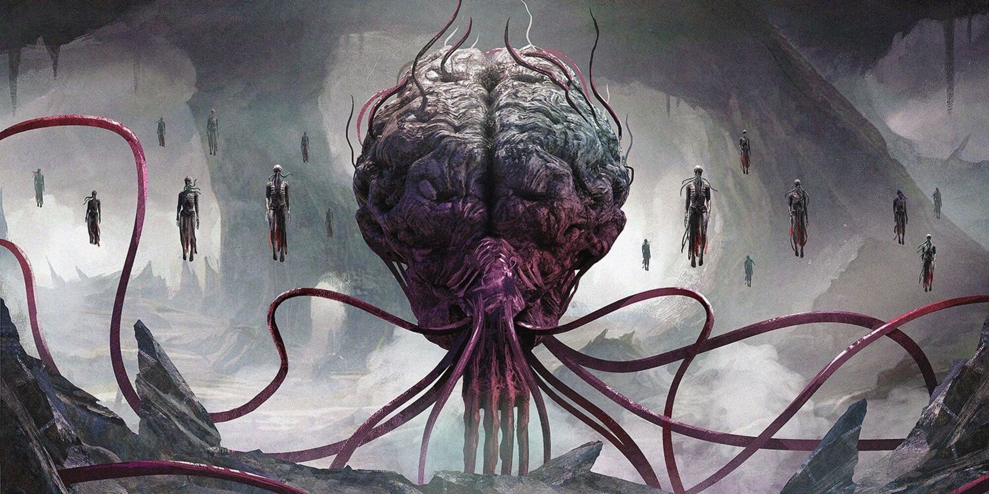 Elder Brain Borderless MTG Art 