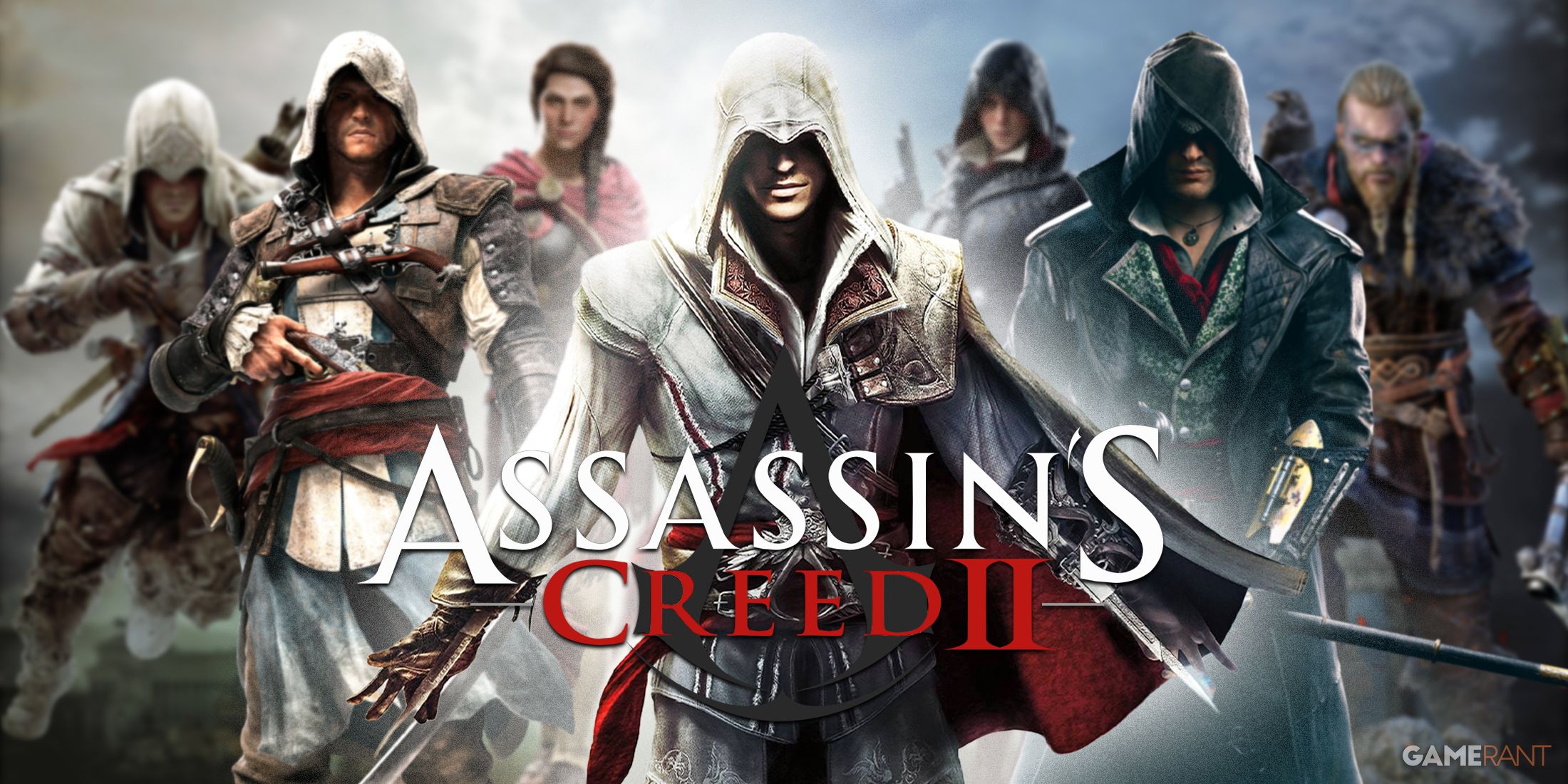 Assassin's Creed 2 Ezio with various franchise protagonists