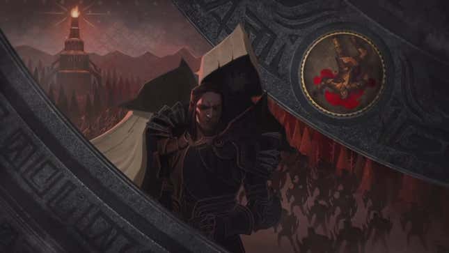 An Executor hovers over Loghain.