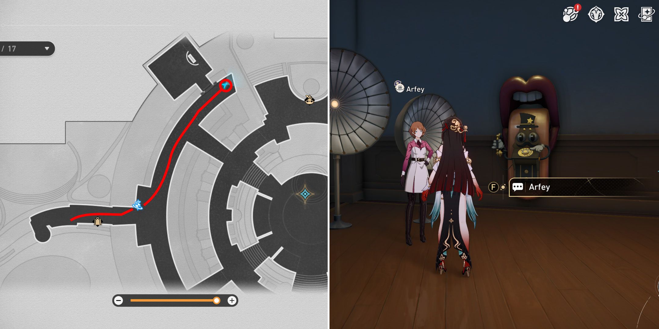 arfey location in honkai star rail