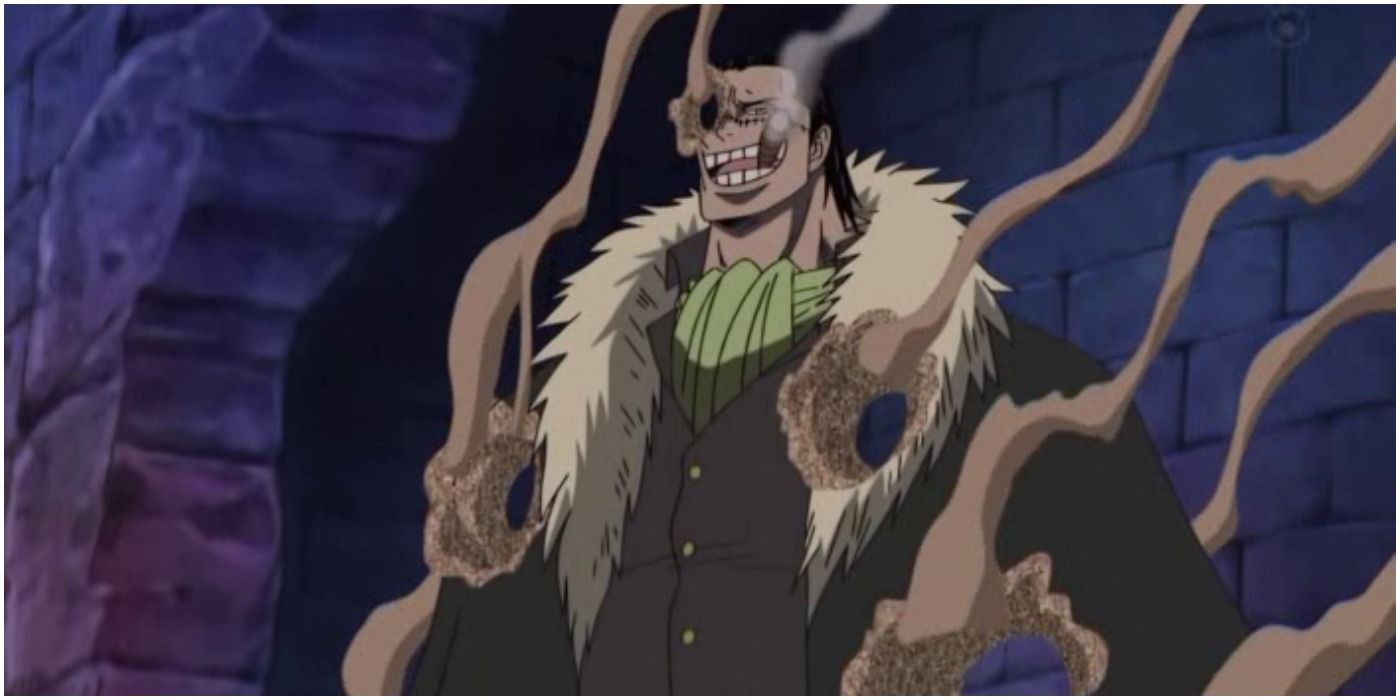 Crocodile Using His Logia Powers