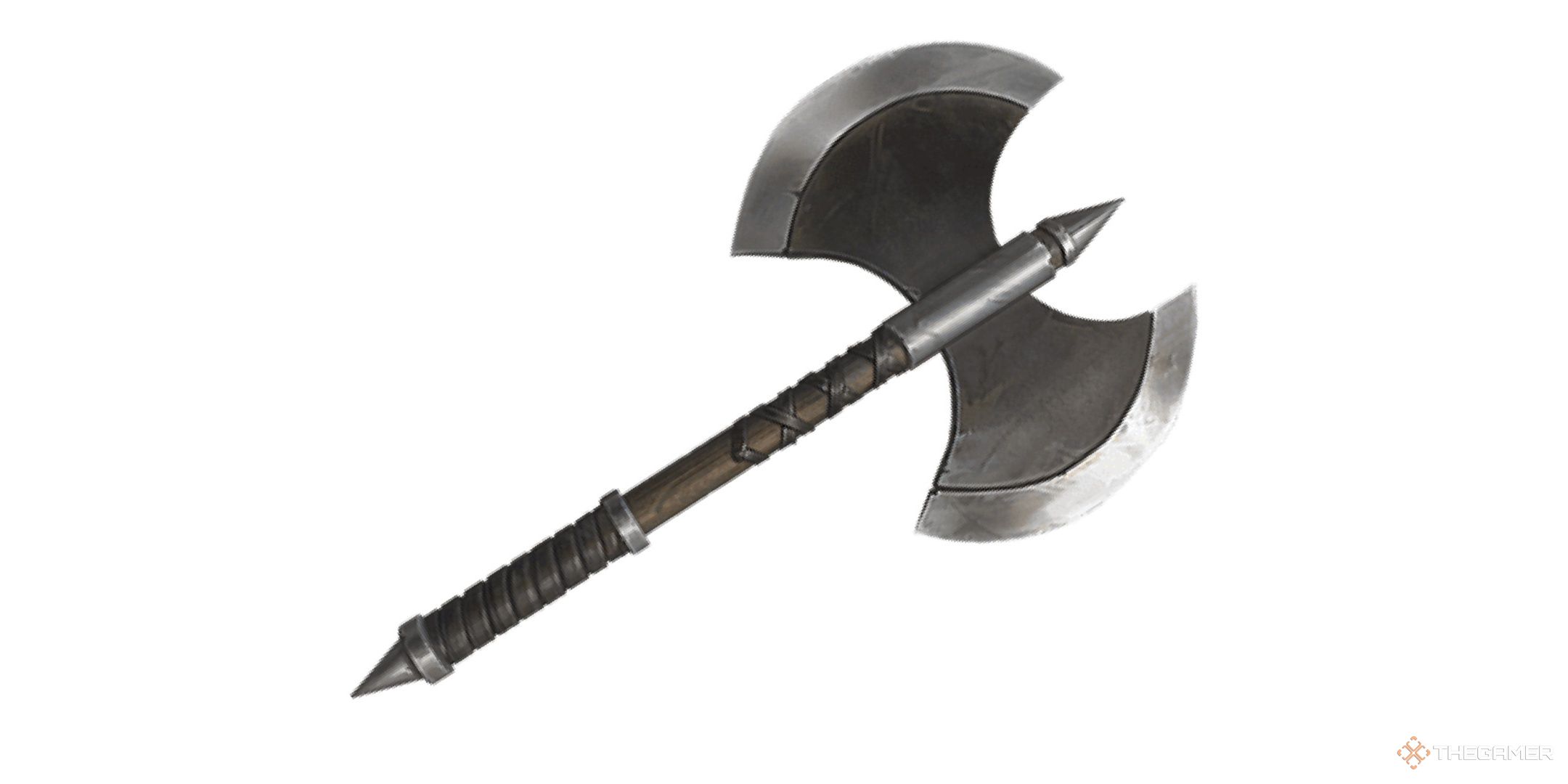 A battleaxe from Dungeons & Dragons.