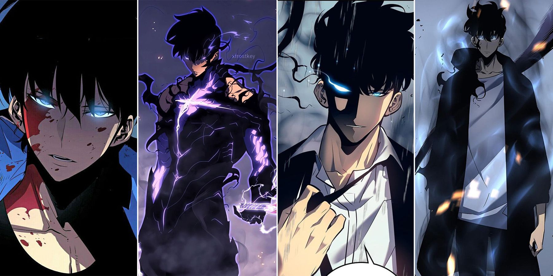 jin-woo sung in solo leveling manhwa