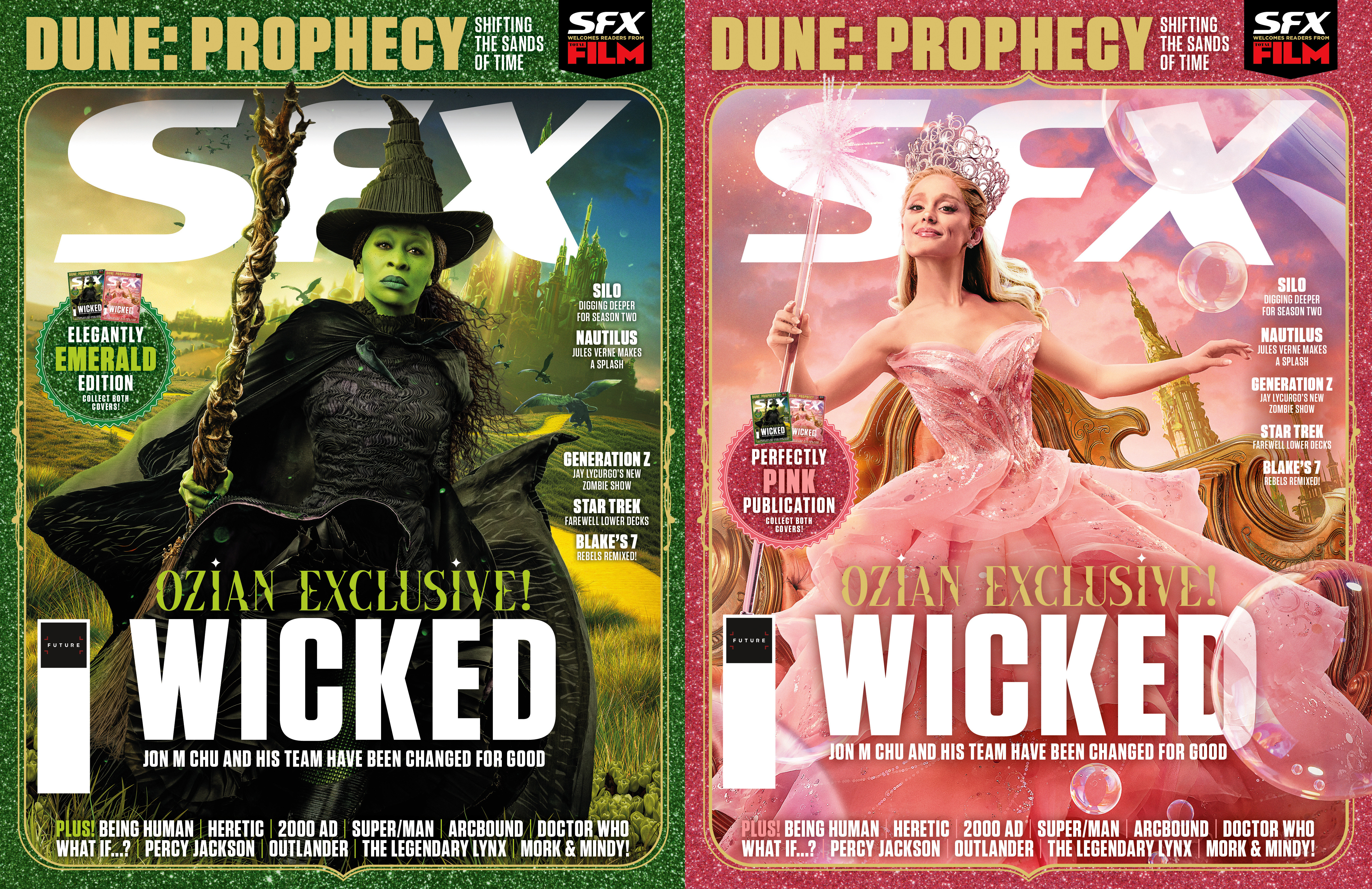 The two Wicked covers fot SFX issue 385, side by side.