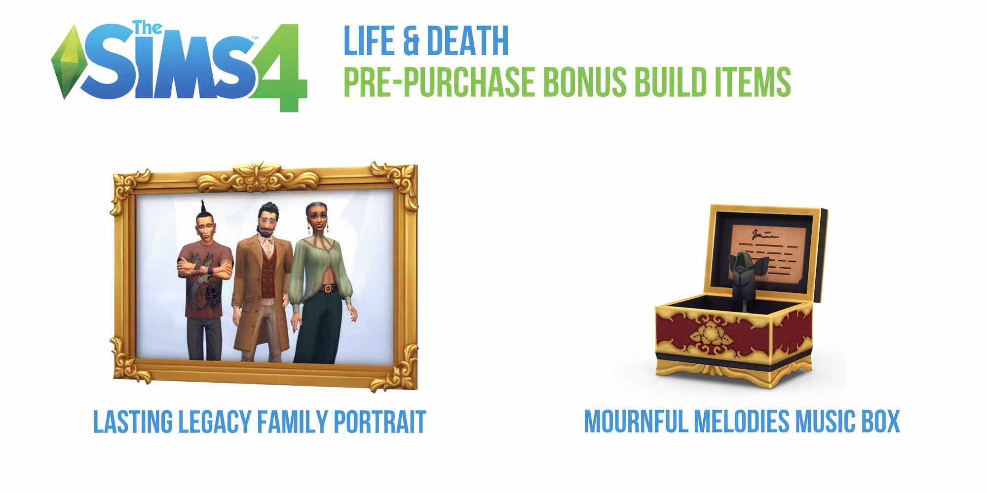 The Sims 4 Life & Death pre purchase items