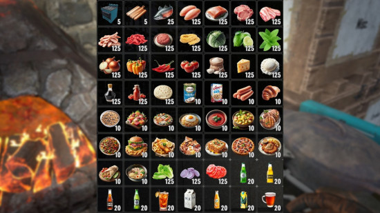 A list of new recipes added with The Gourmet, one of the best 7 Days to Die mods.