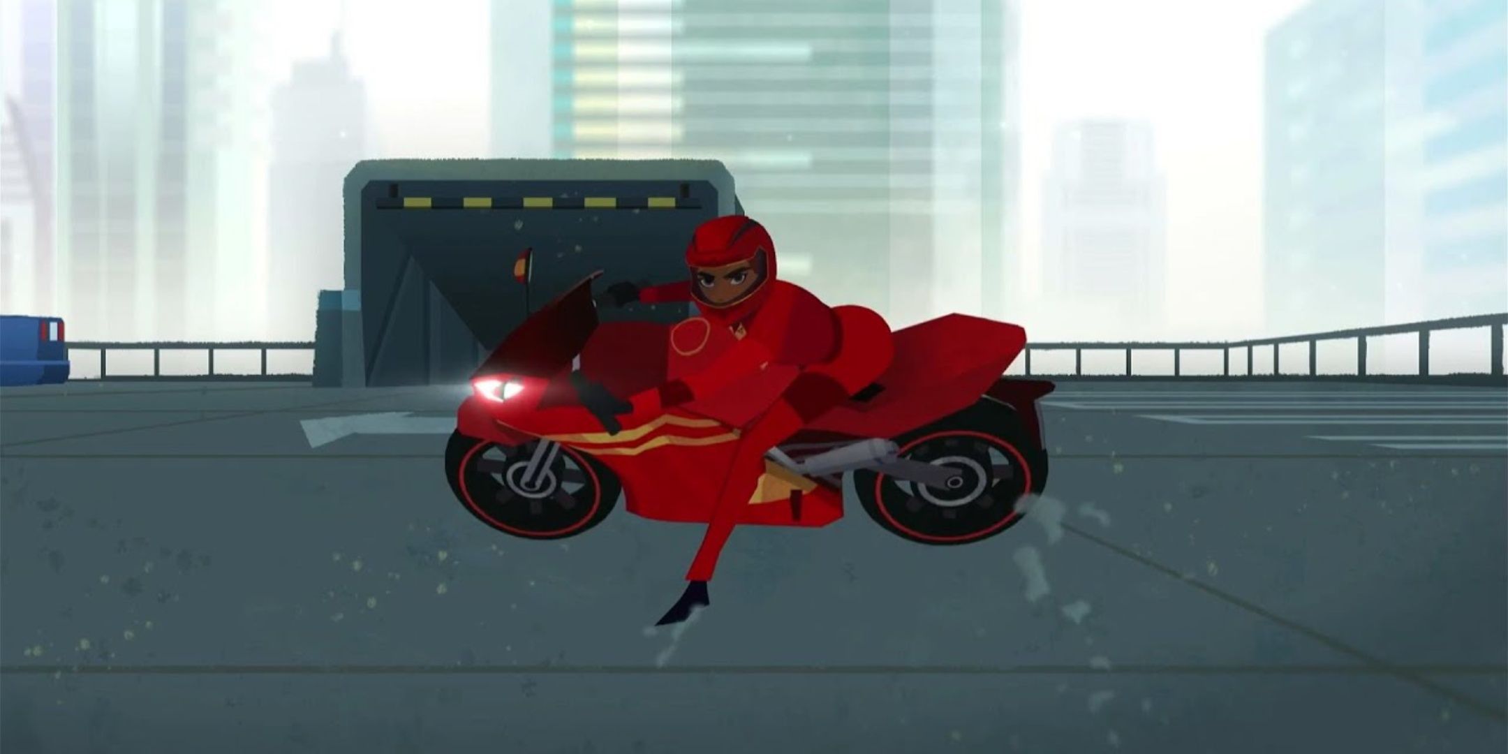 Carmen Sandiego does the Akira Slide in the Netflix Reboot.