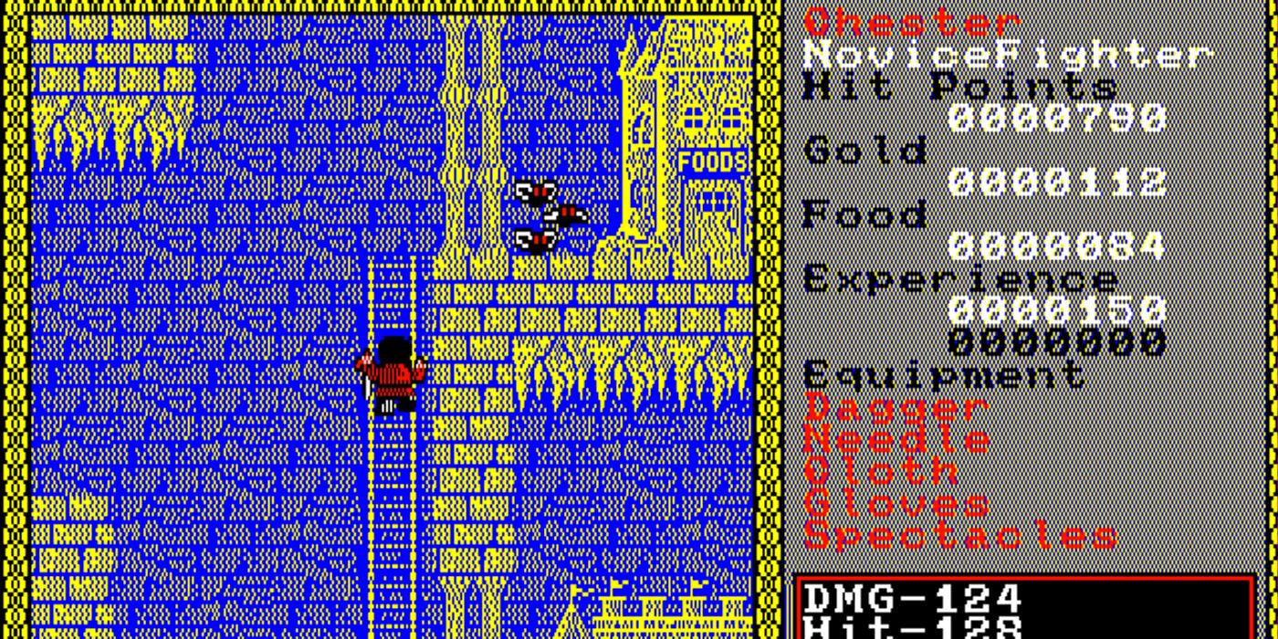 Dragon Slayer 2 gameplayer showing a character climbing a ladder.