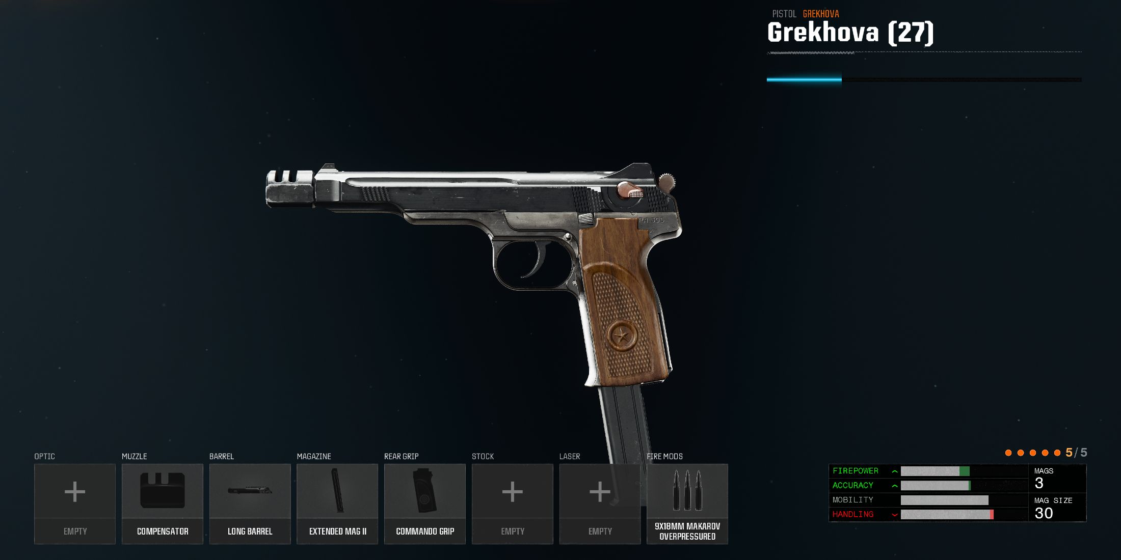 Screenshot showcasing the best accurate Grekhova build in Black Ops 6 