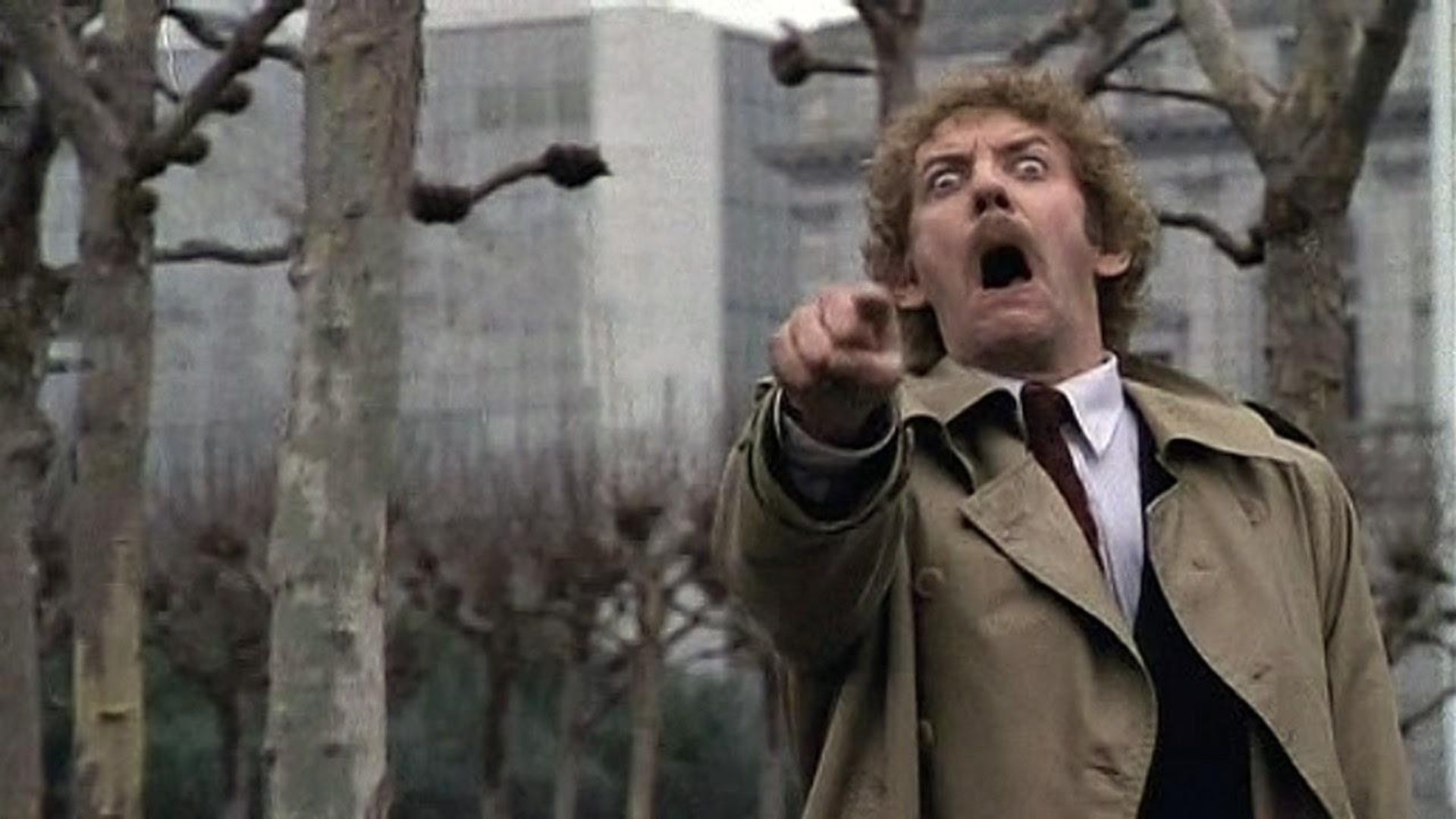 Donald Sutherland in Invasion of the Body Snatchers.