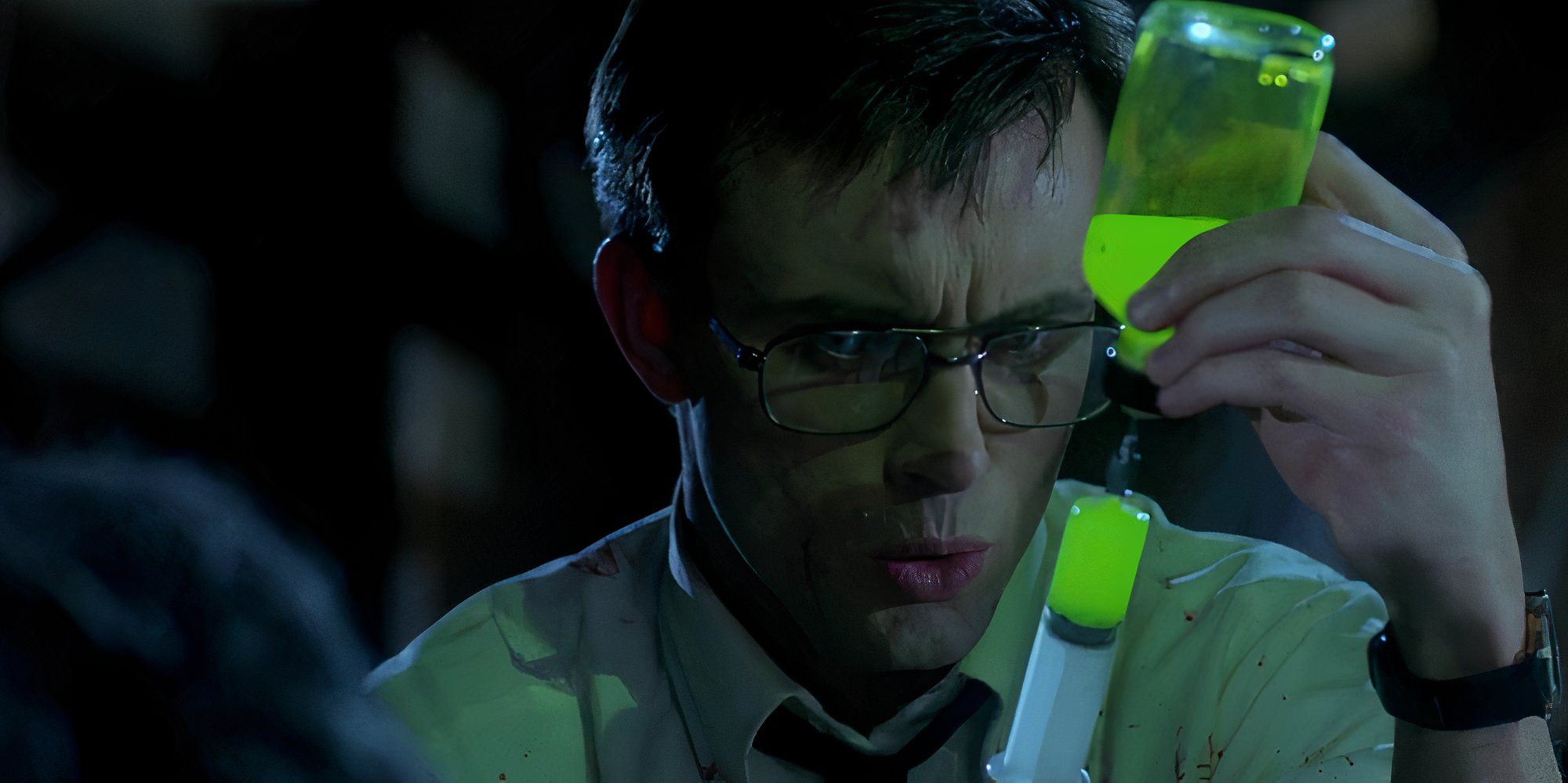 10 Most Iconic Horror Movie Actors Jeffrey Combs as Herbert West in Re-Animator