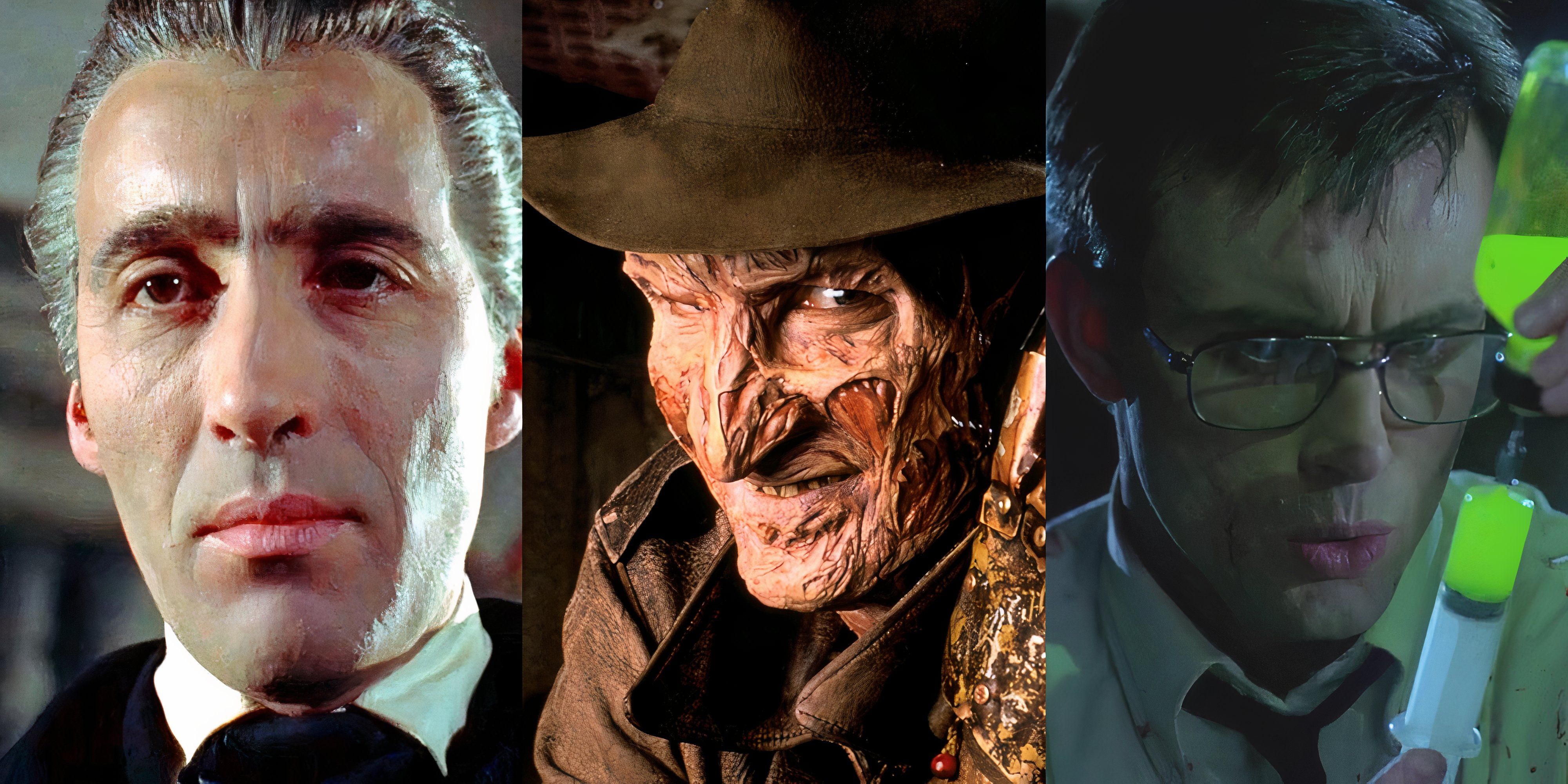 10 Most Iconic Horror Movie Actors christopher lee, Robert Englund, Jeffery Combs