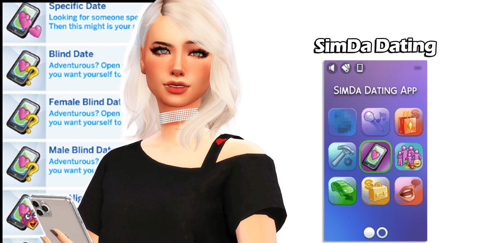 SimDa Dating App mod for The Sims 4