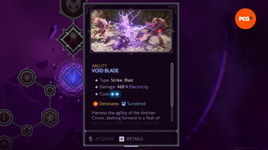 voidblade mage skill from dragon age veilguard