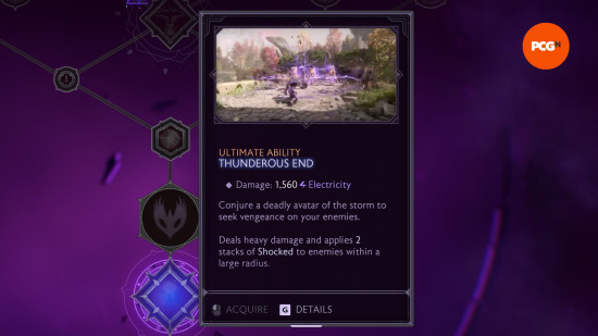 thunderous end ultimate ability from dragon age veilguard