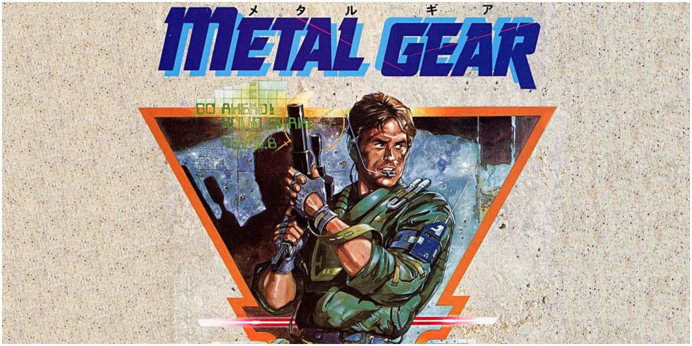 The cover of the original Metal Gear with a man in tactical gear.