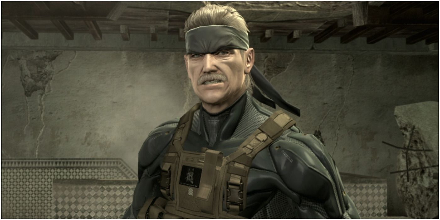 old snake as he is seen in metal gear solid 4.