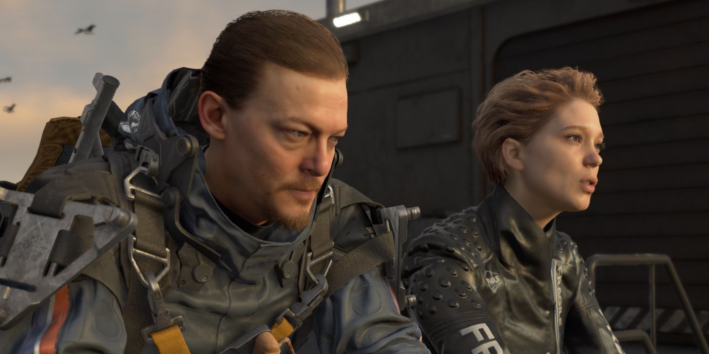 Sam Bridges and Fragile together in death stranding.