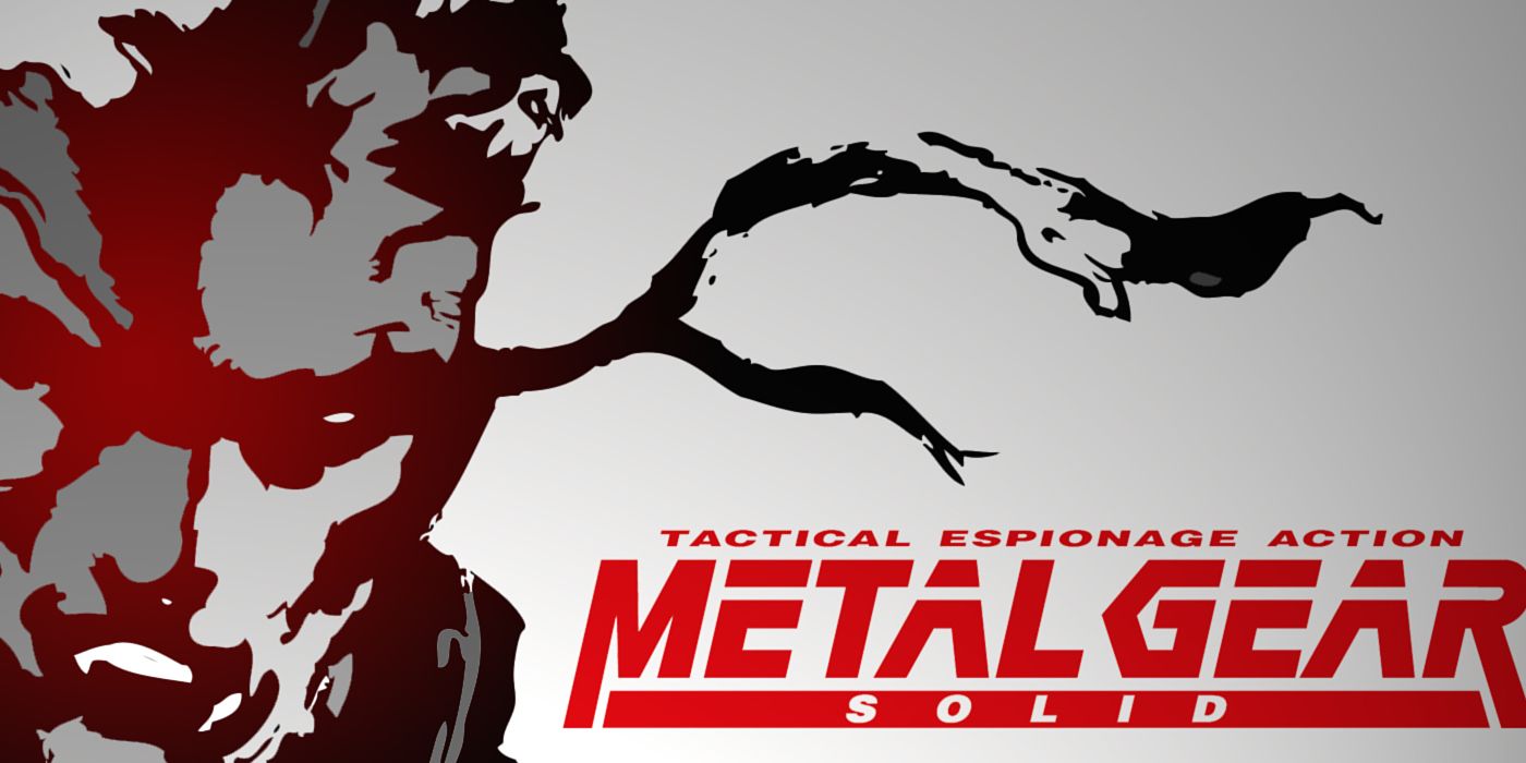 the cover of metal gear solid with artwork by yoji shinkawa.