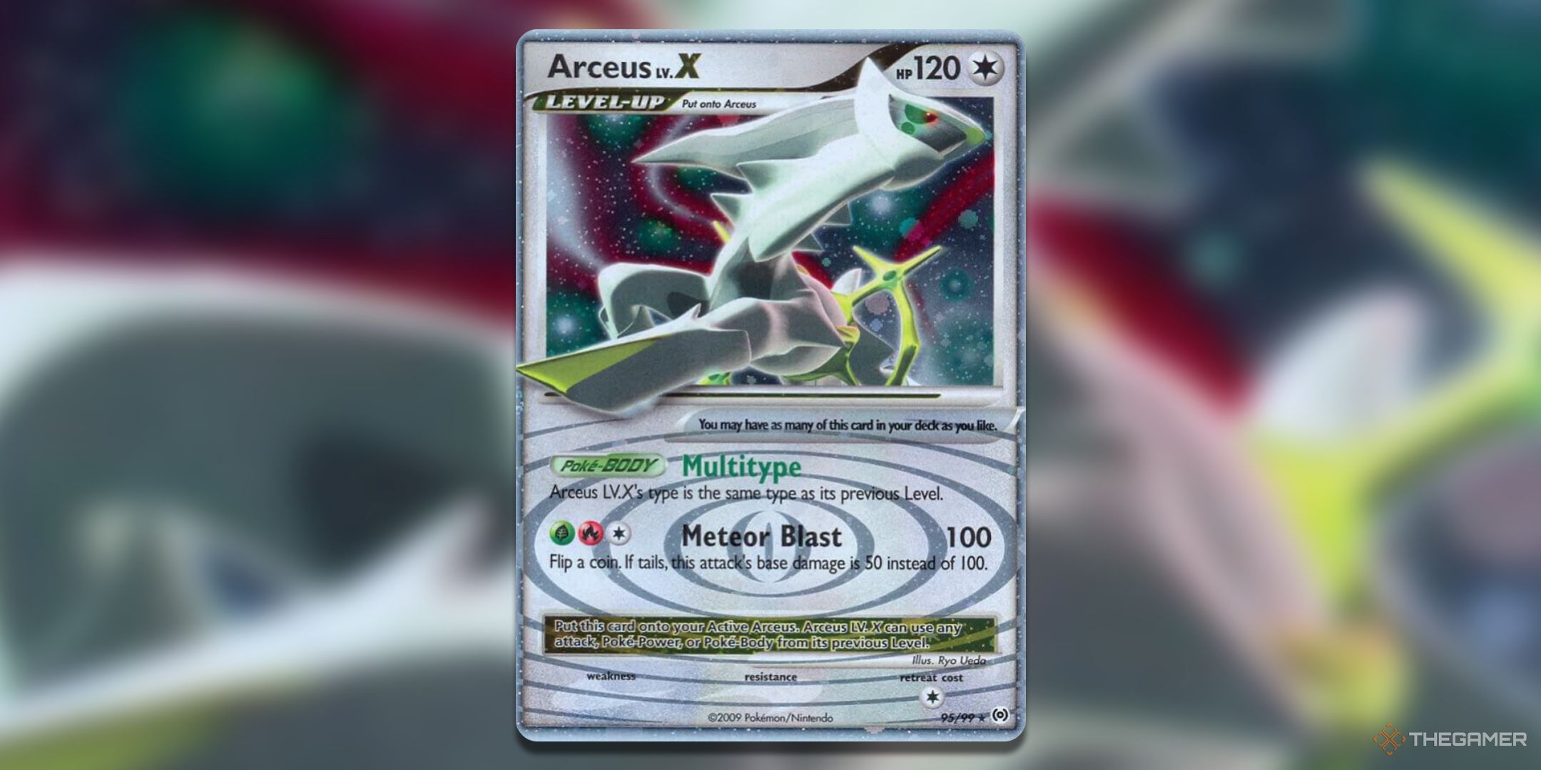 Arceus Set Arceus Lv X Pokemon TCG Card Art.