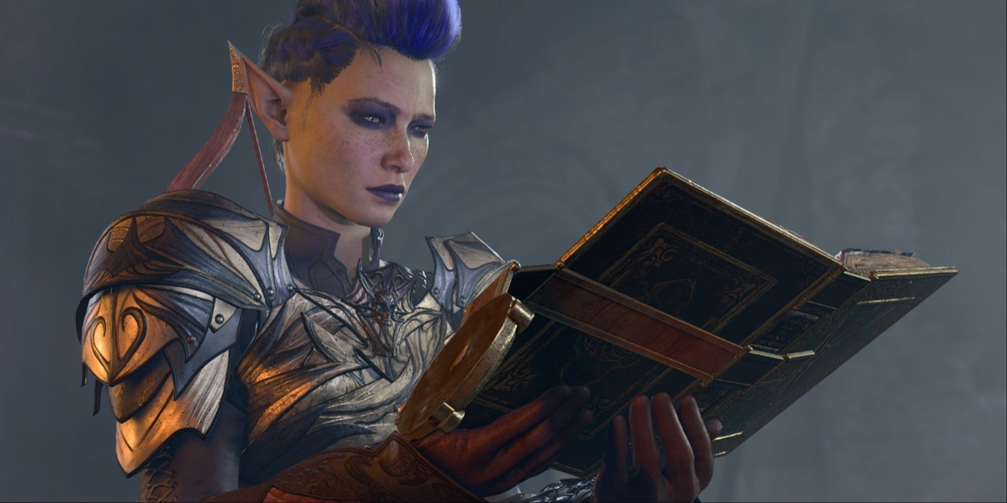 Melian with the Necromancer book Spidersilk Armour