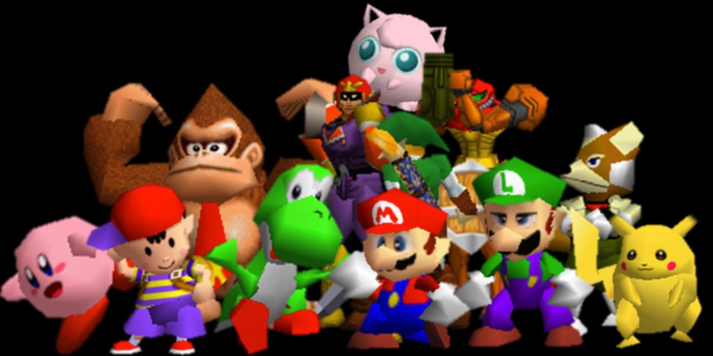 the original Super Smash Bros cast of fighters.